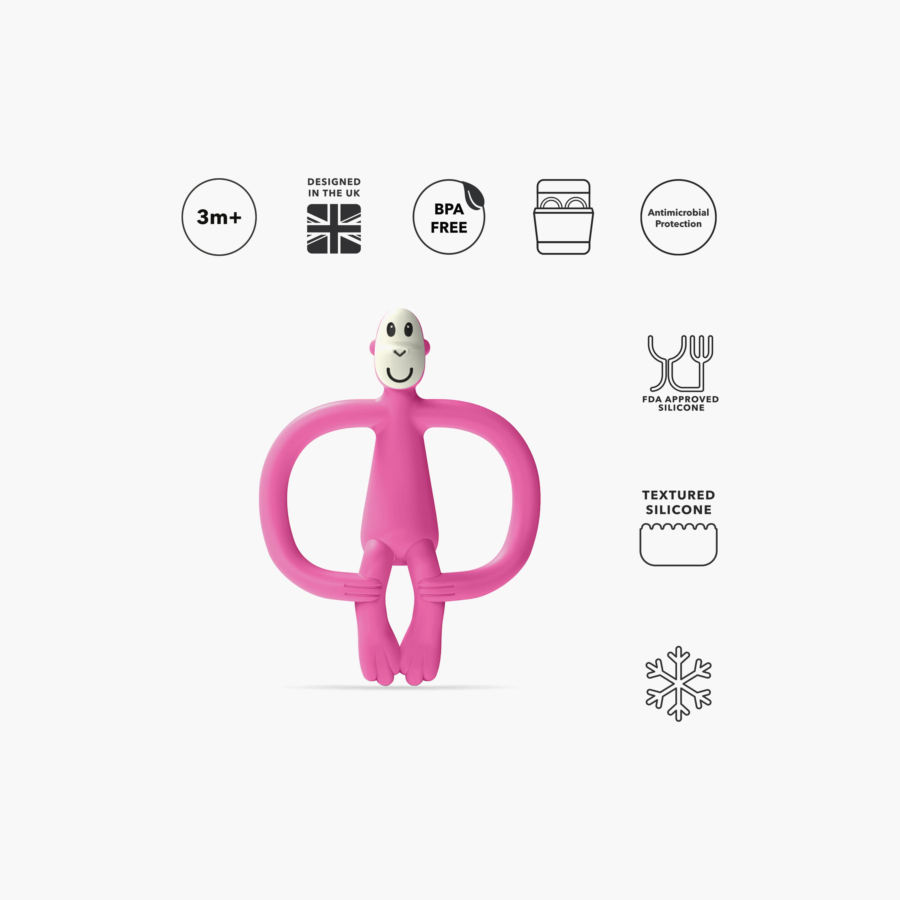 Matchstick Monkey Original BPA-Free Silicone Teether - 3 Months+-baby-feeding-teethers-image-3