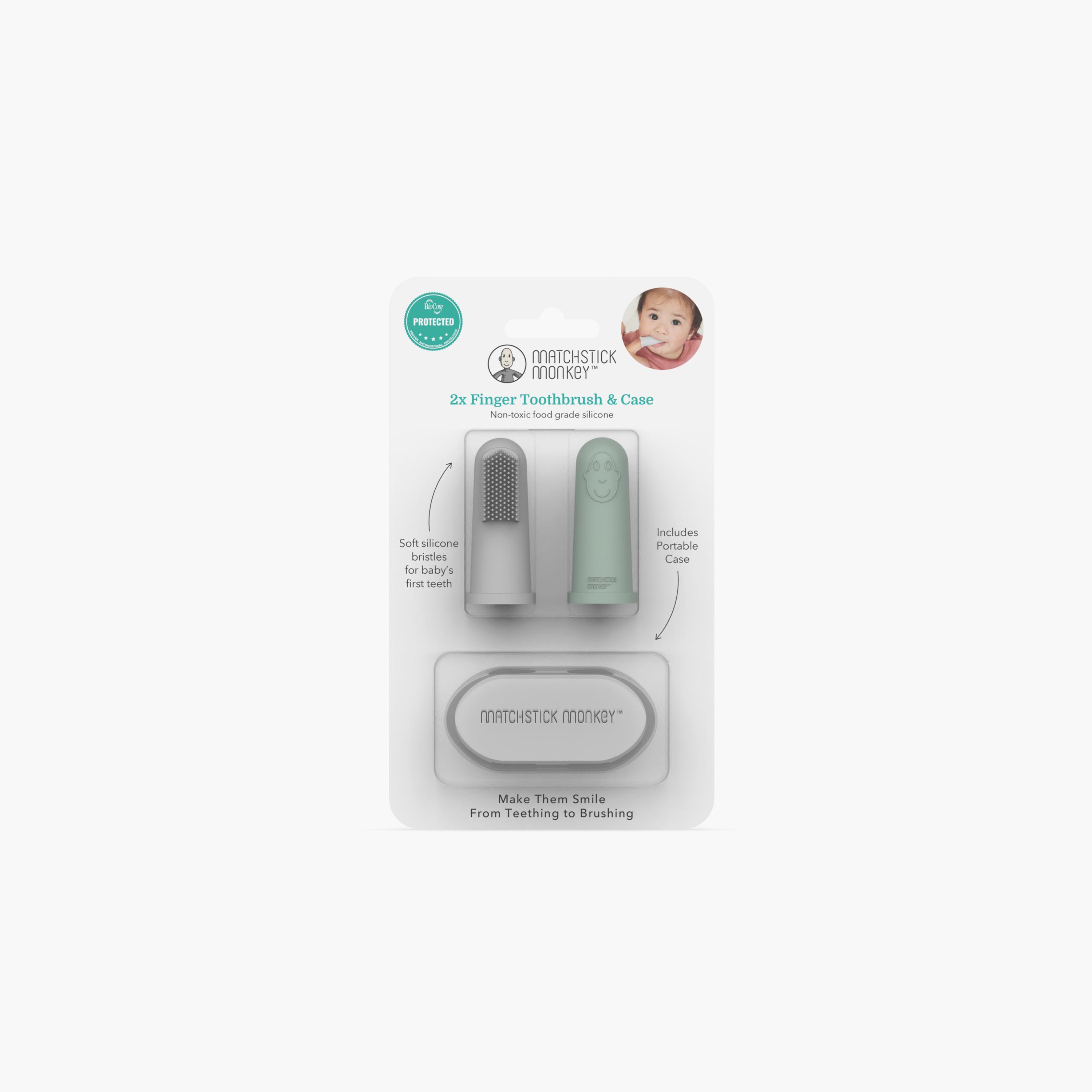 Matchstick Monkey 2-Piece BPA-Free Toothbrush and Case Set - 3 Months+-baby-bathandcare-oralcare-teethanddentalcare-image-4