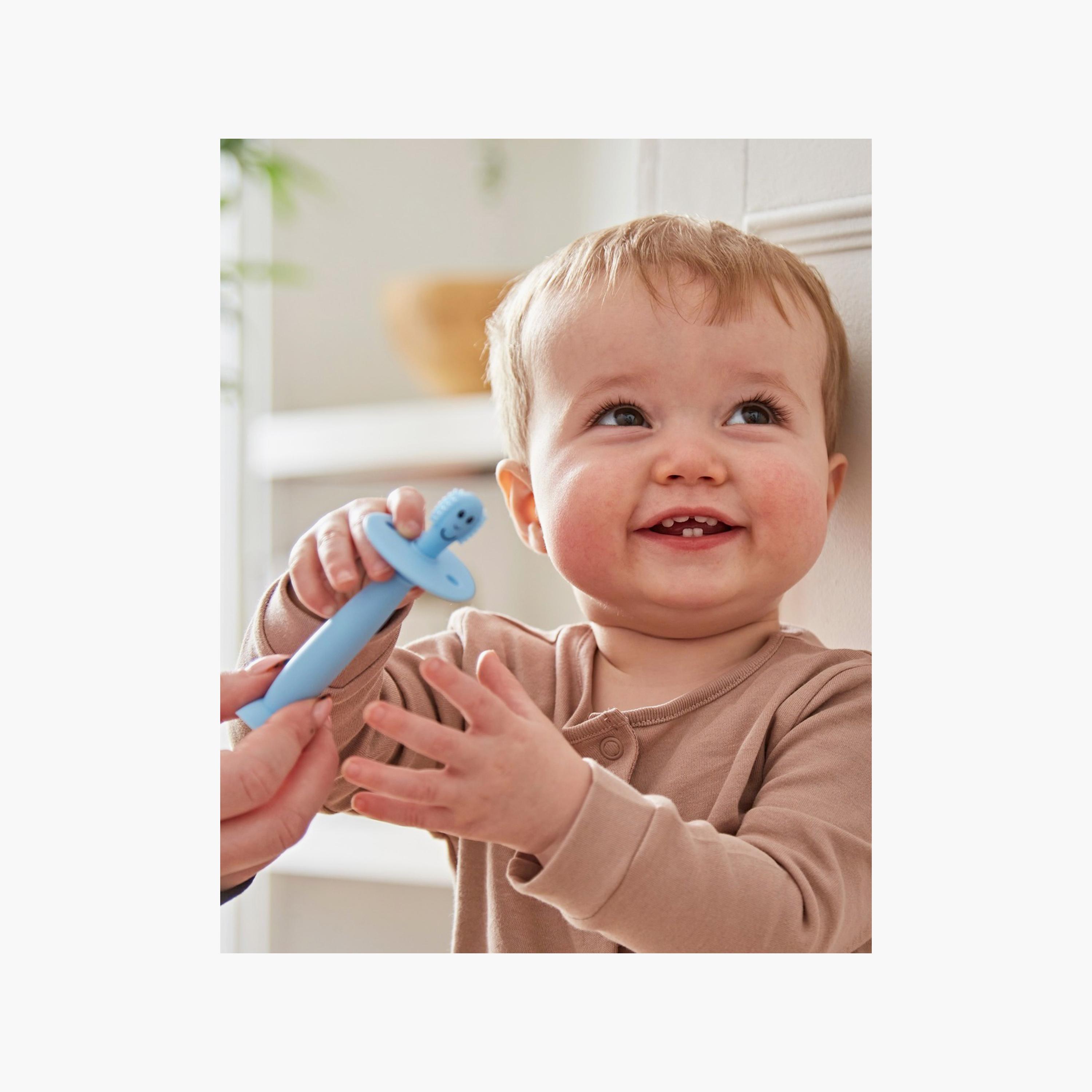 طقم فرشاة أسنان للتدريب قطعتان مع سدادة من ماتشستيك مونكي - 3 أشهر+ - أسد وزرافة-baby-bathandcare-oralcare-teethanddentalcare-image-7