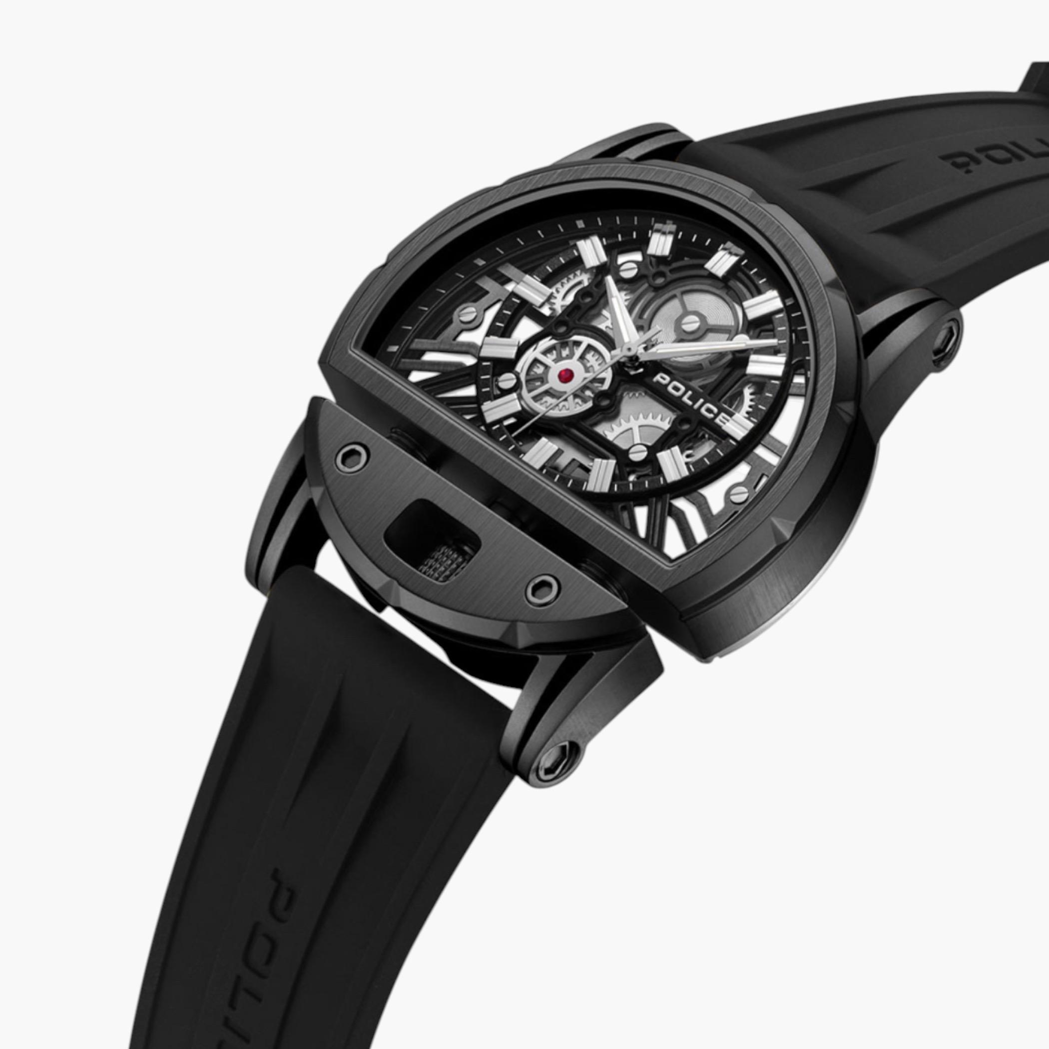 Skeleton Dial Men's Silicone Strap Watch-men-watchesandjewellery-watches-image-2