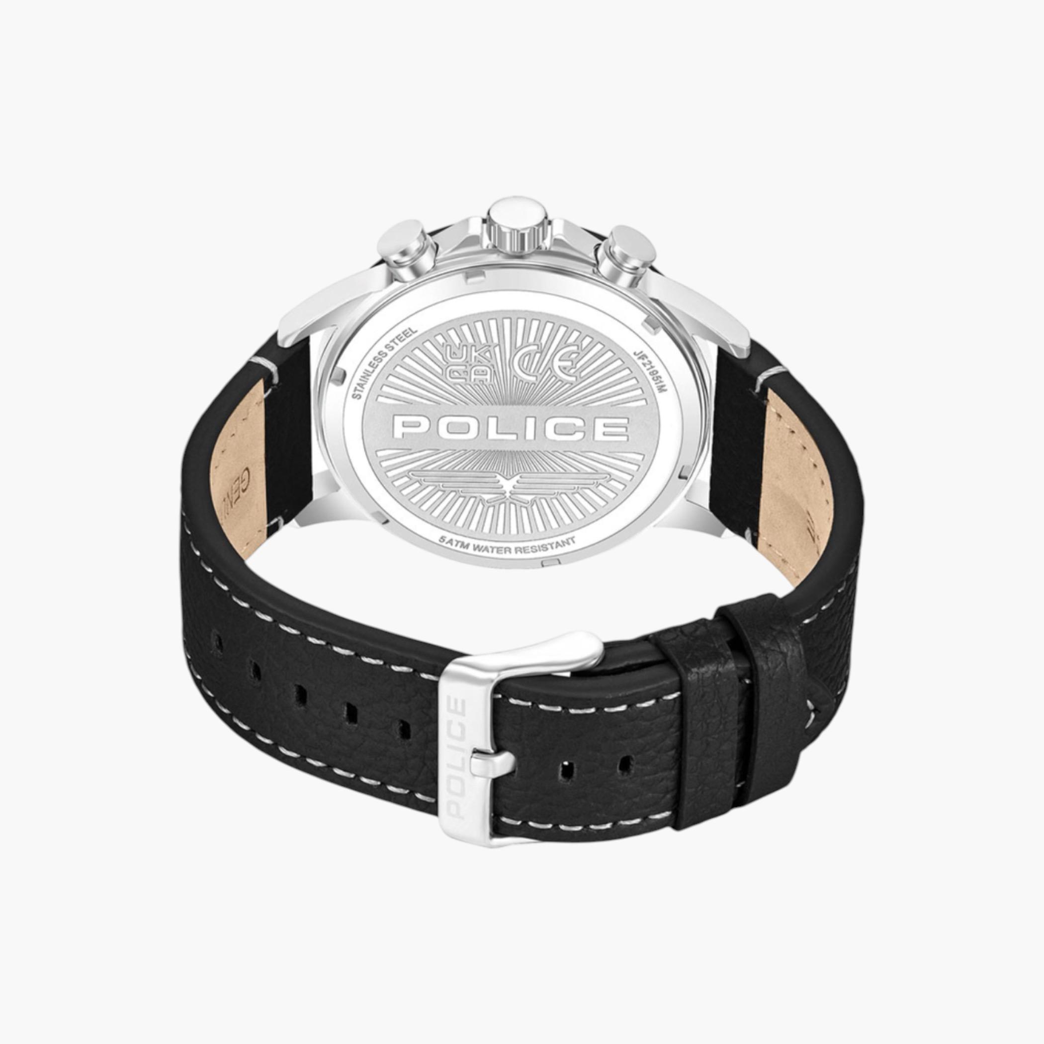 Men's Black Chronograph Leather Watch-men-watchesandjewellery-watches-image-3