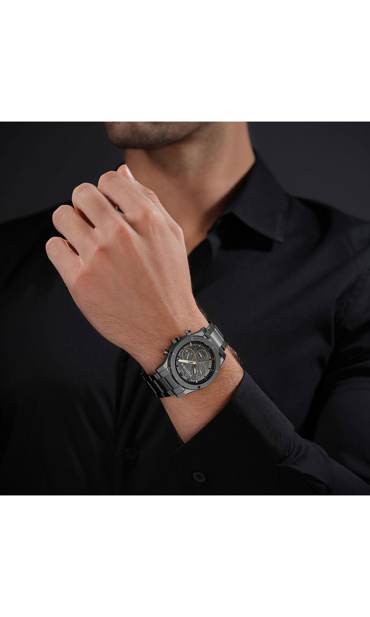 ساعة كرونوغراف ستانلس ستيل بلون رمادي-men-watchesandjewellery-watches-image-4