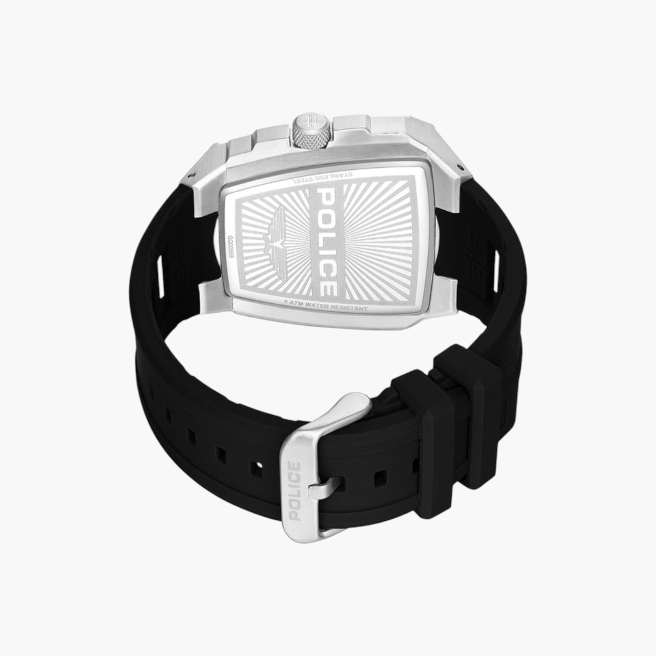 Silver Tone Black Dial Multifunction Watch-men-watchesandjewellery-watches-image-3