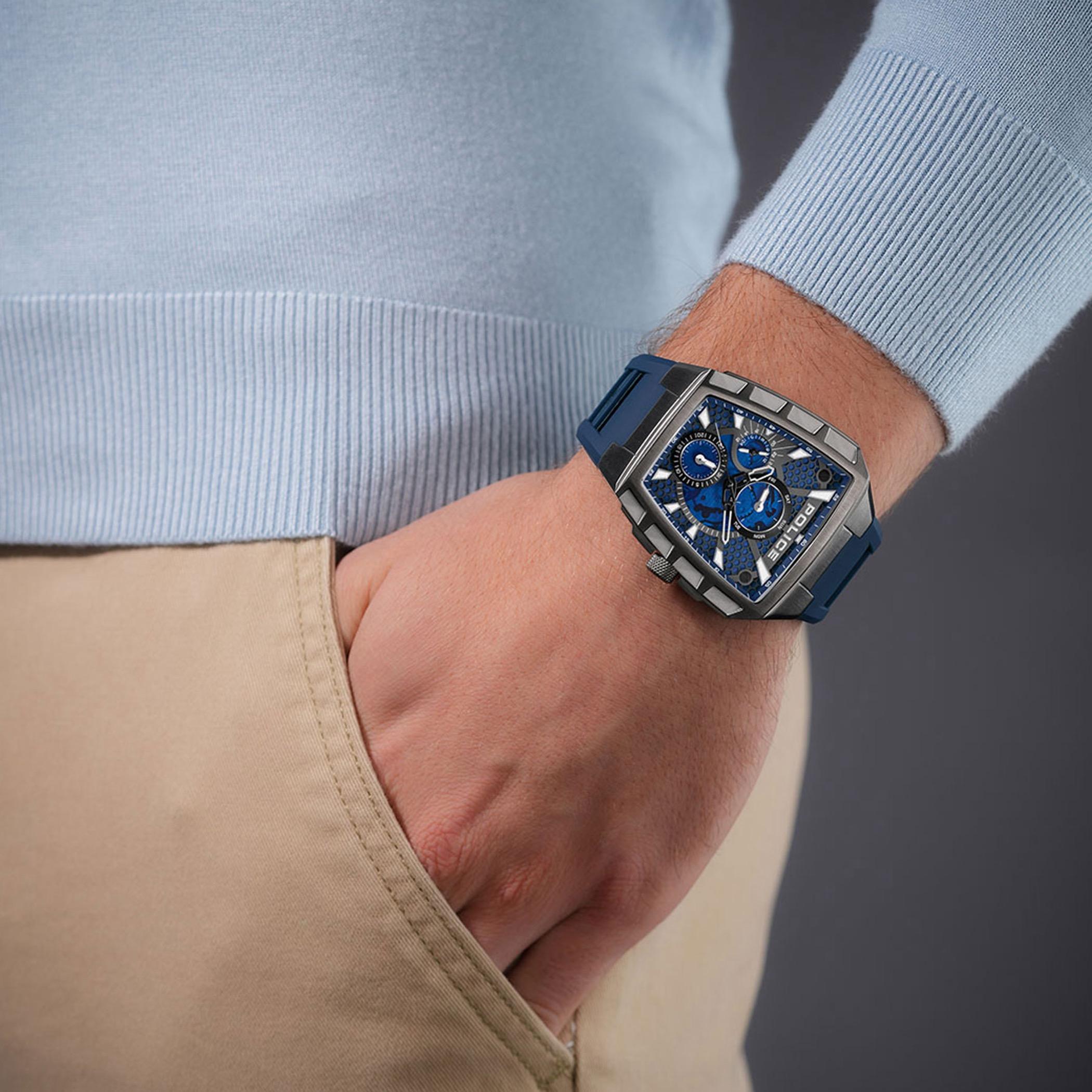 Navy Multifunction Square Dial Men's Watch-men-watchesandjewellery-watches-image-4