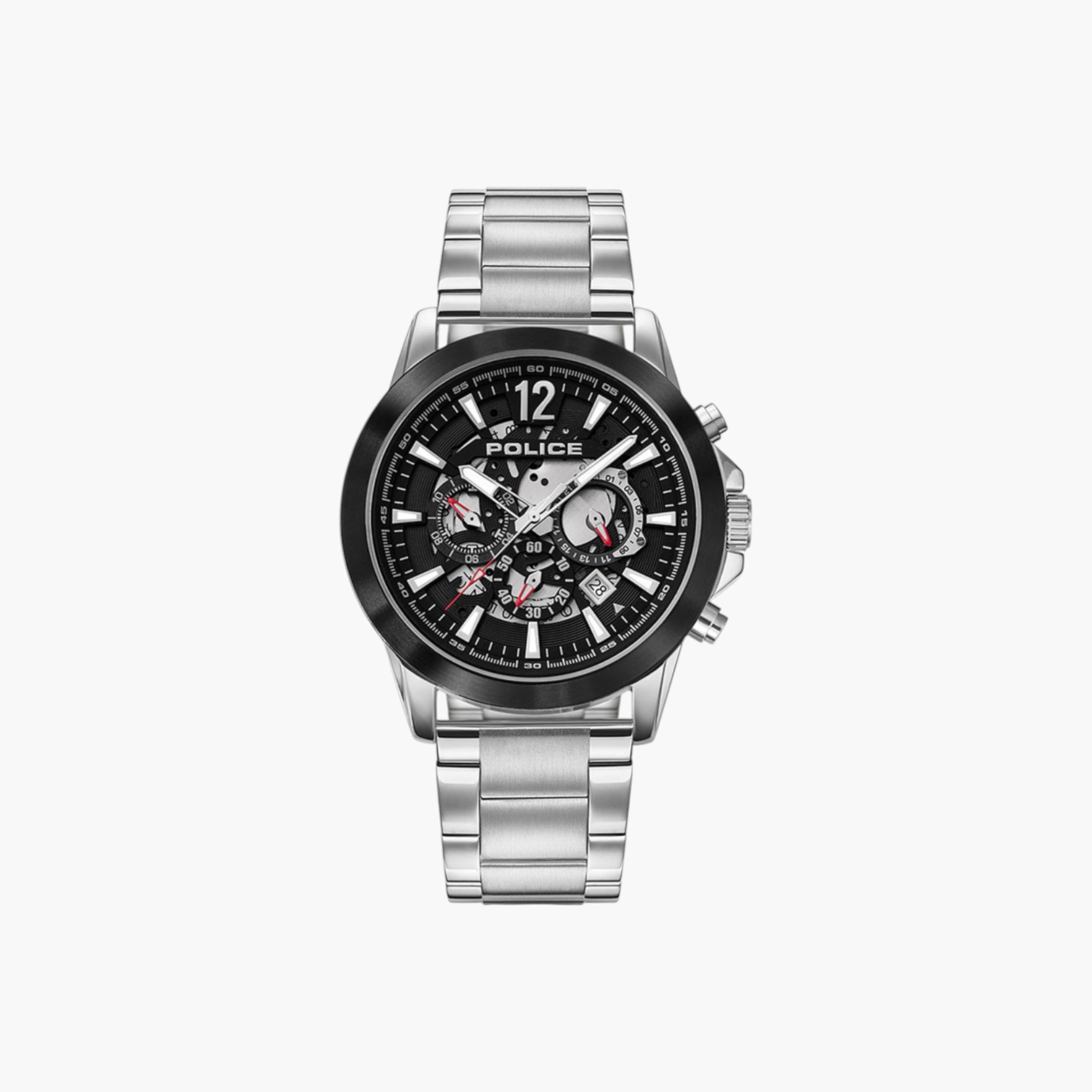 ساعة يد رجالية كرونوغراف بقرص أسود-men-watchesandjewellery-watches-image-1