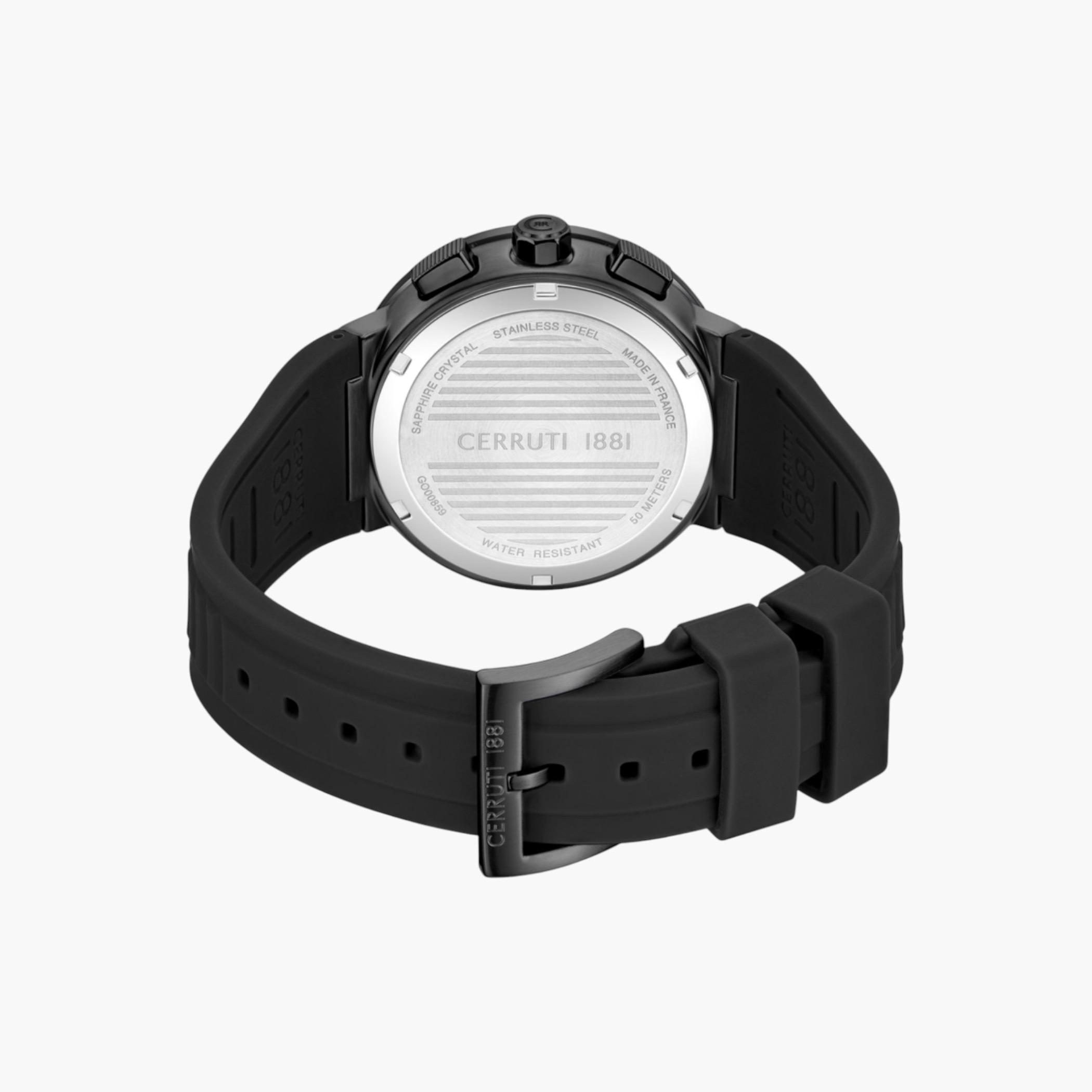 ساعة رجالية كرونوغراف بسوار سيليكون-men-watchesandjewellery-watches-image-3
