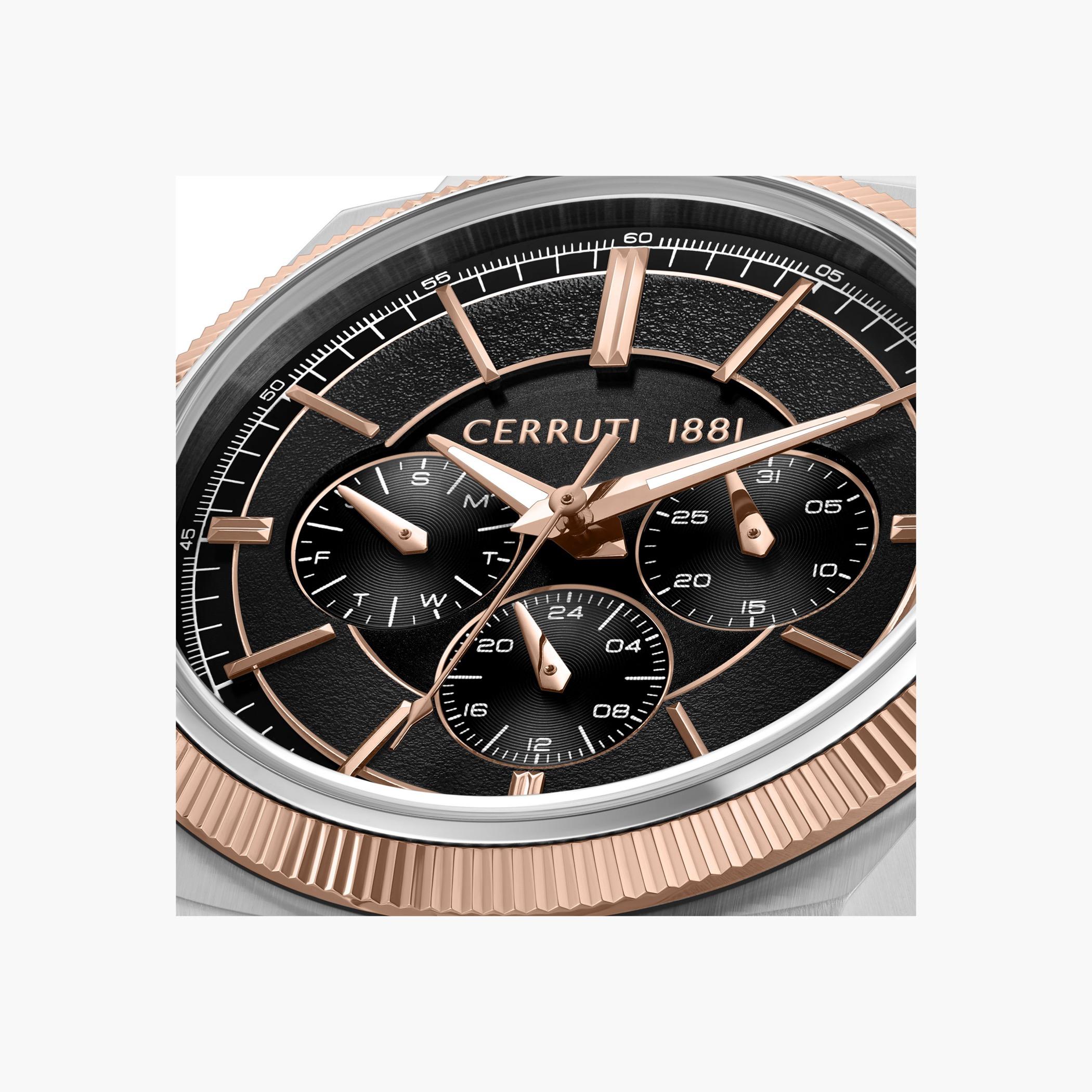 ساعة يد متعددة الوظائف، مينا أسود، ستانلس ستيل-men-watchesandjewellery-watches-image-4