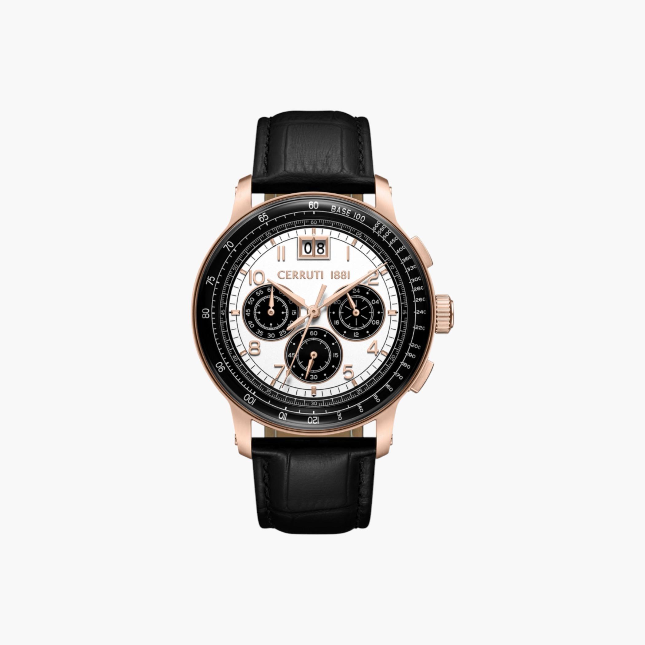ساعة كرونوغراف رجالية ذهبية وردية-men-watchesandjewellery-watches-image-1