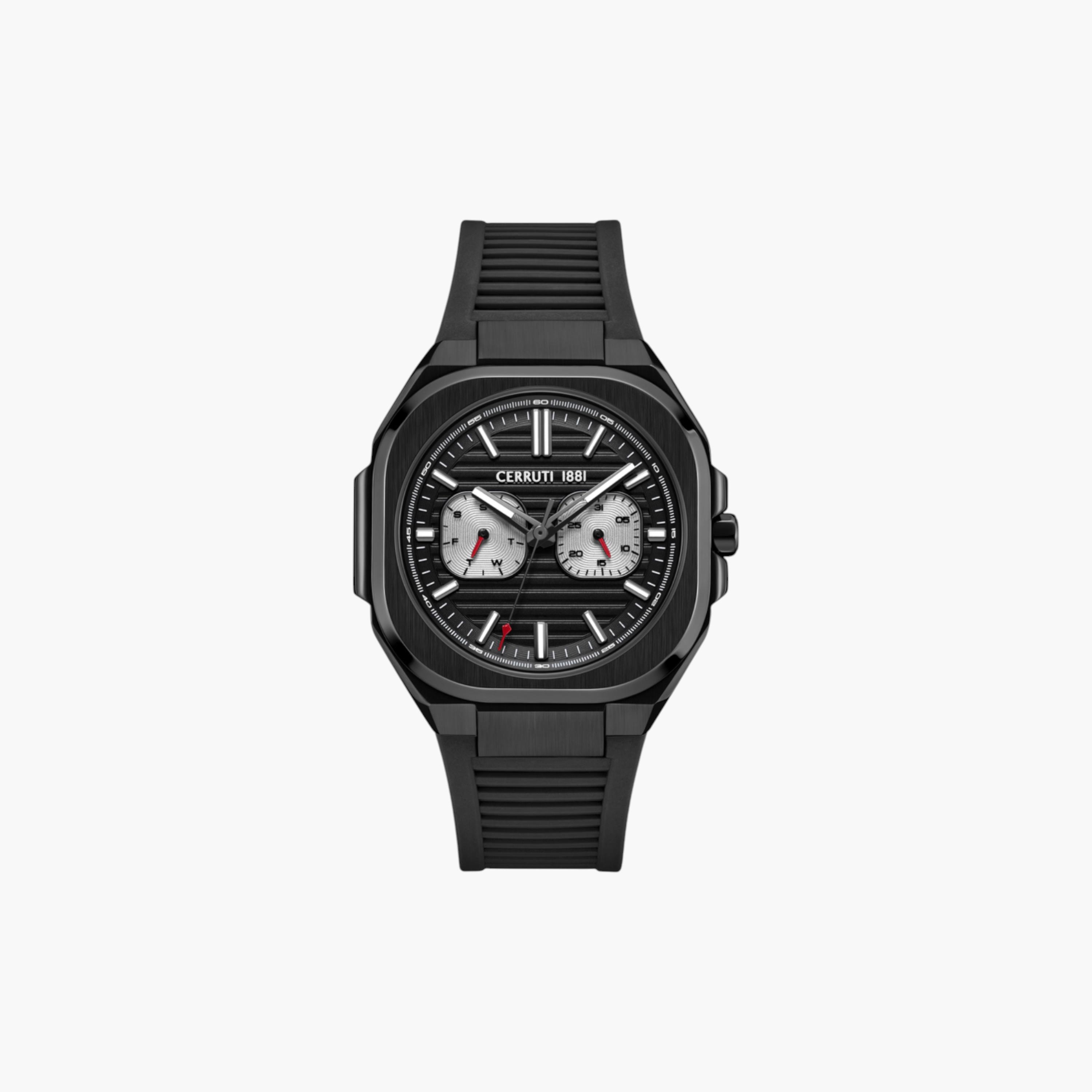 ساعة سيليكون سوداء للرجال متعددة الوظائف-men-watchesandjewellery-watches-image-1