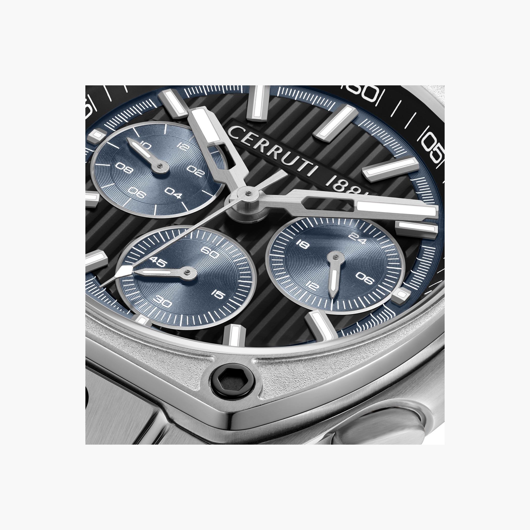 Silver Chronograph Men's Silicone Watch-men-watchesandjewellery-watches-image-4