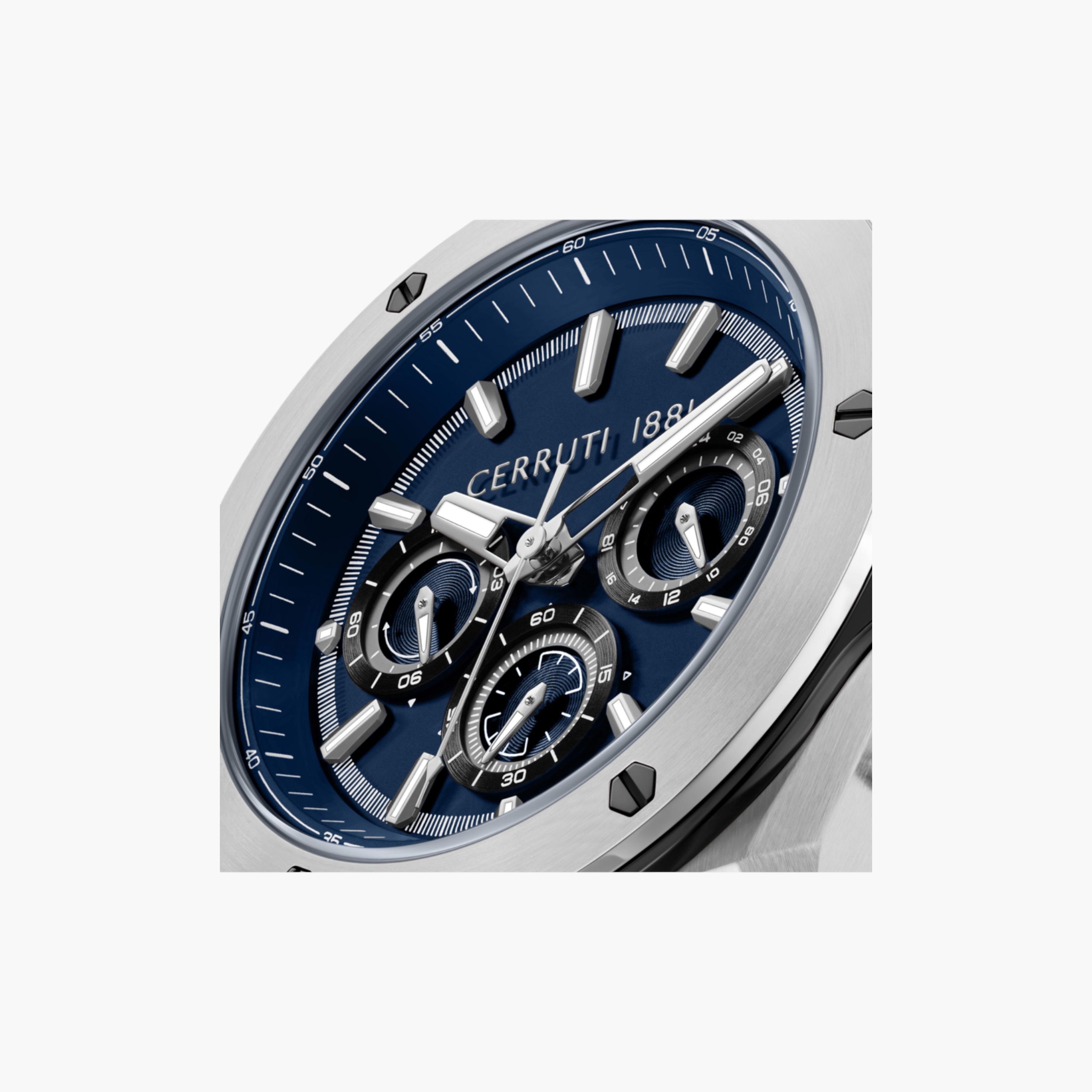 Blue Dial Silicone Strap Watch-men-watchesandjewellery-watches-image-4