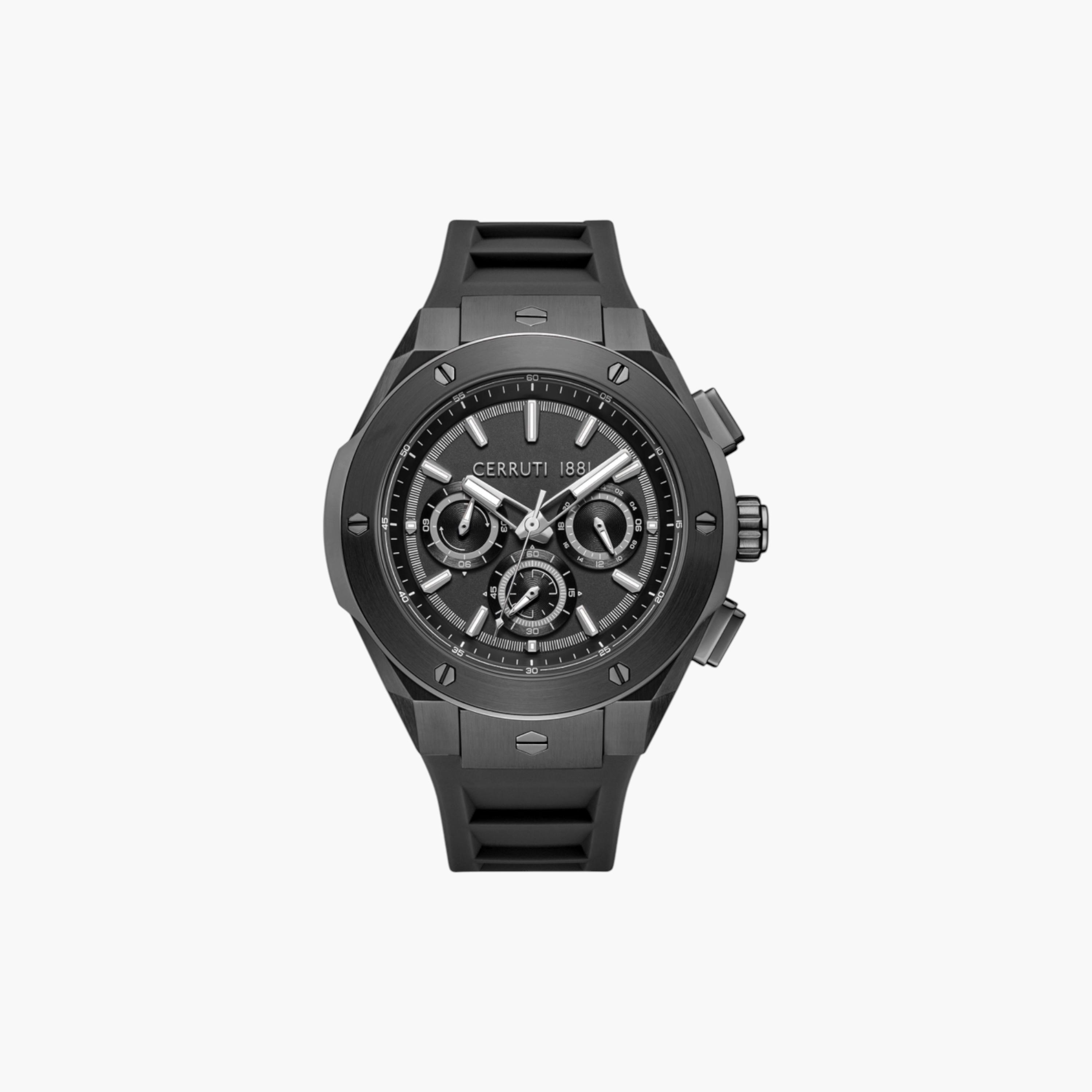 Men's Black Chronograph Watch-men-watchesandjewellery-watches-image-1
