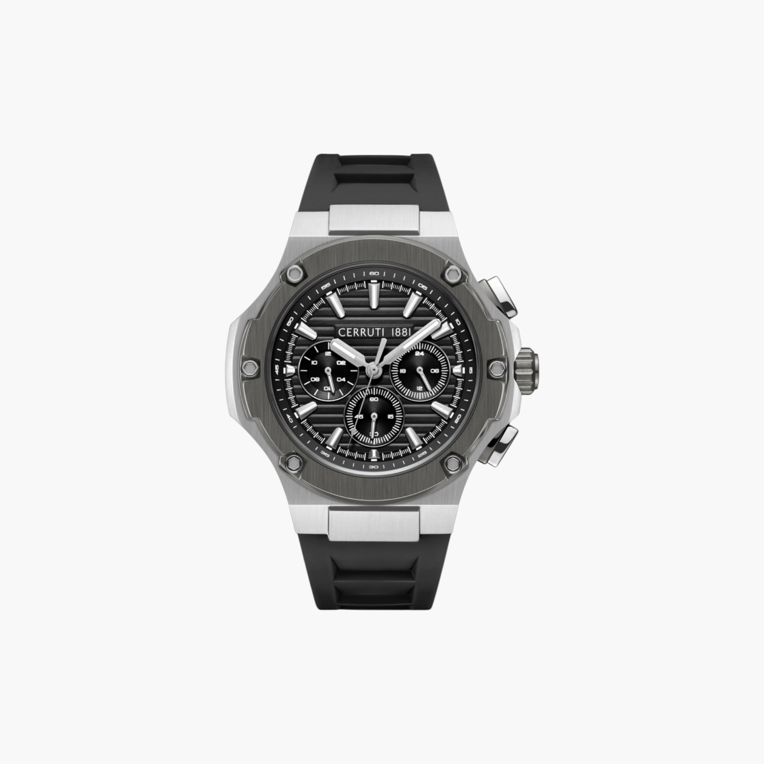 Chronograph Men's Silicone Strap Watch-men-watchesandjewellery-watches-image-1