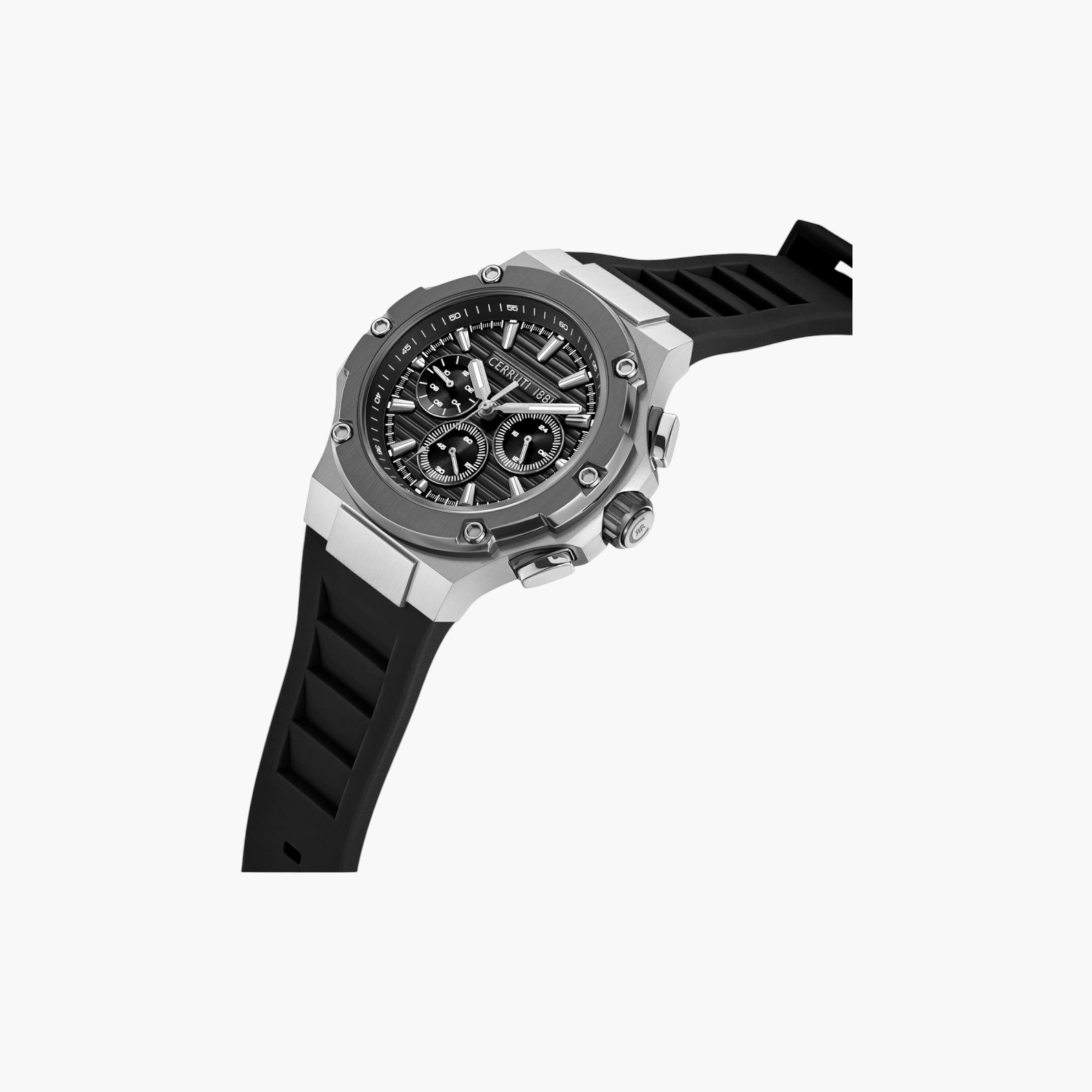 Chronograph Men's Silicone Strap Watch-men-watchesandjewellery-watches-image-2