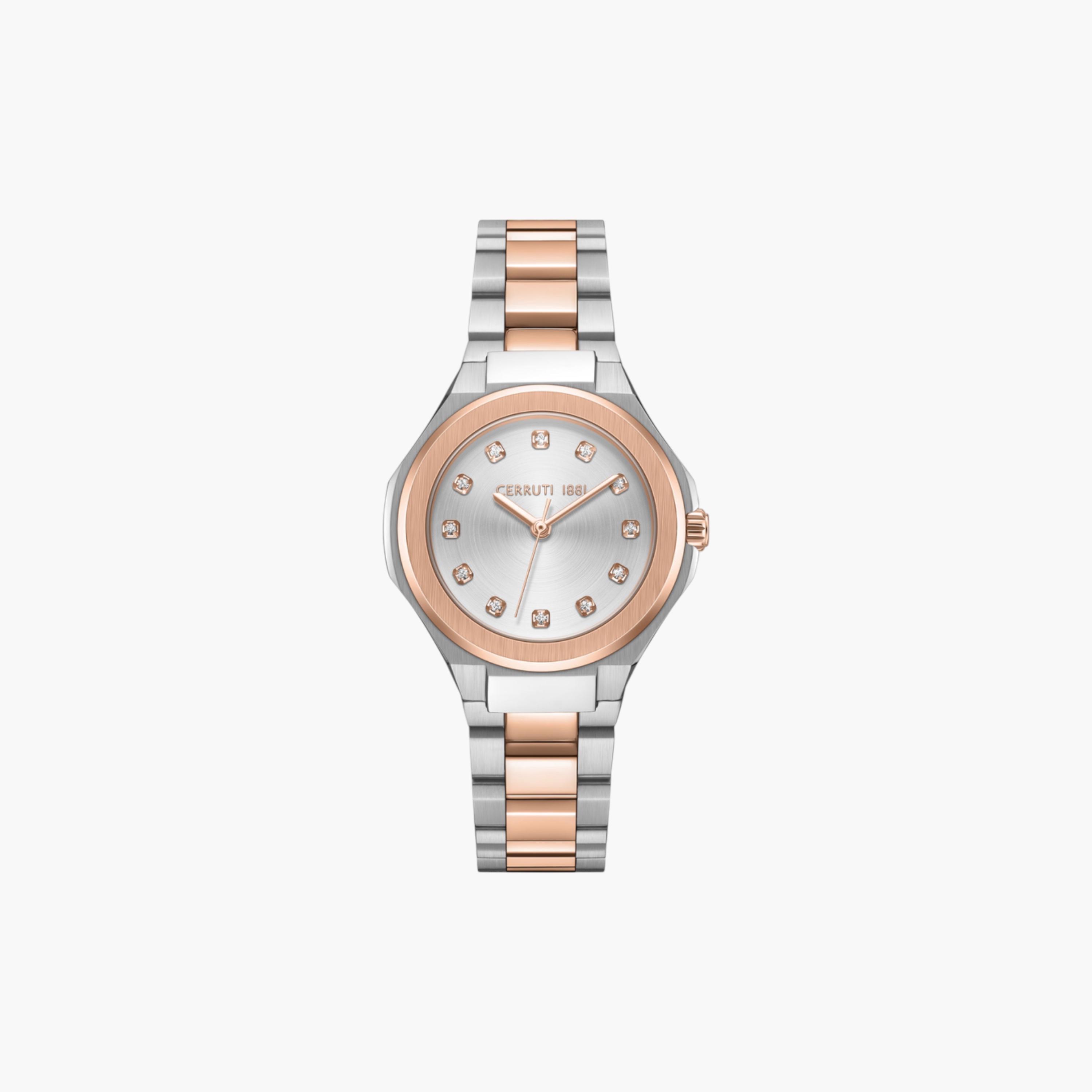 ساعة يد نسائية أنالوج من الستانلس ستيل بلونين-women-watchesandjewellery-watches-image-1