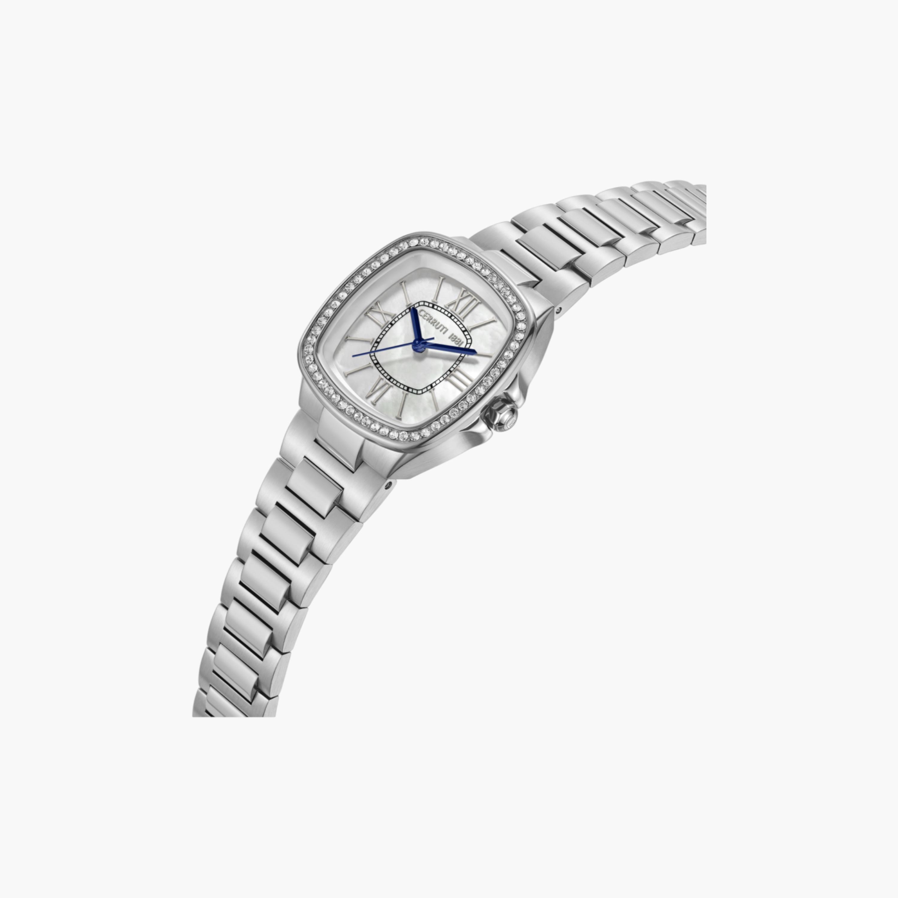 ساعة نسائية فضية من الفولاذ المقاوم للصدأ-women-watchesandjewellery-watches-image-2