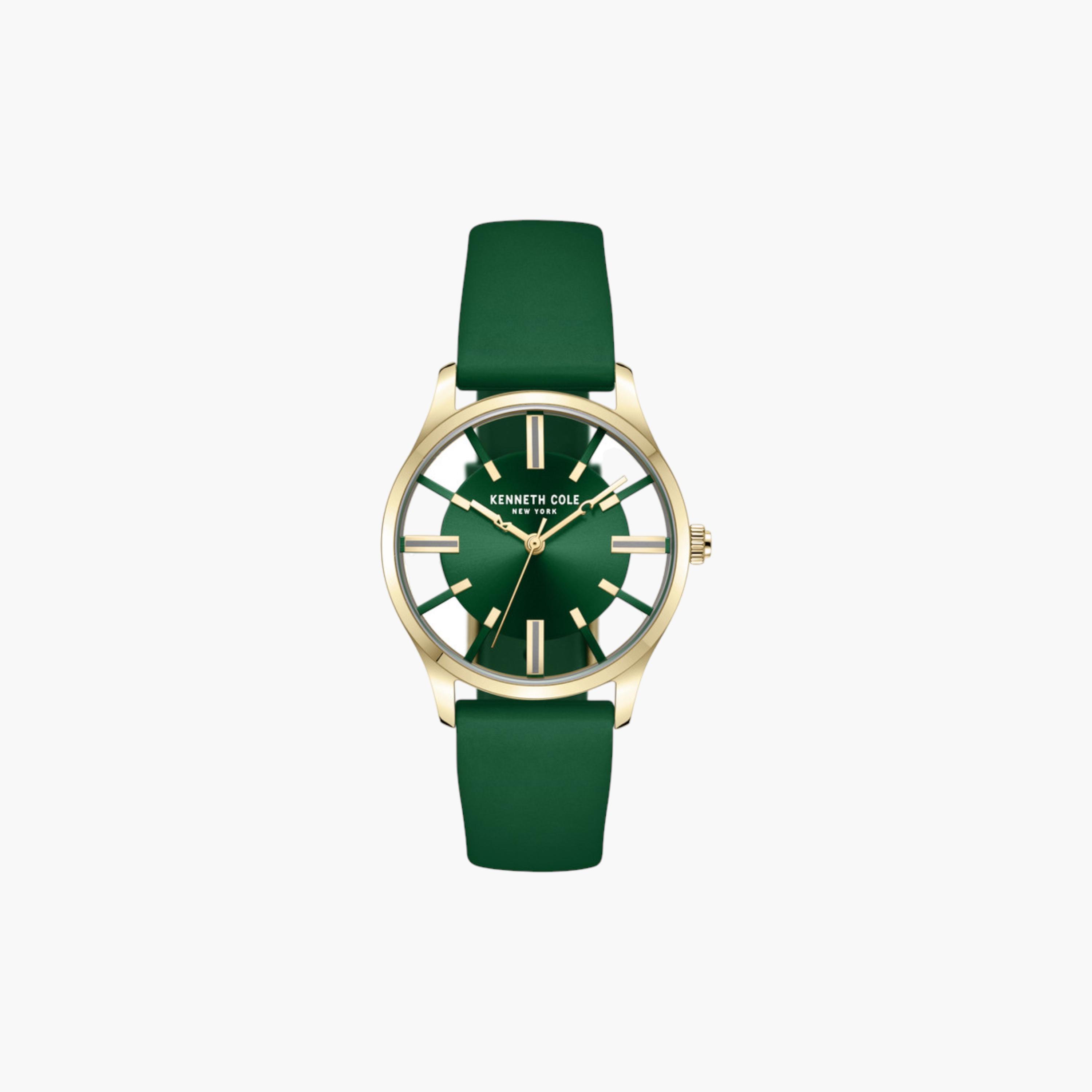 Gold-Tone Mesh Green Dial Watch-women-watchesandjewellery-watches-image-3