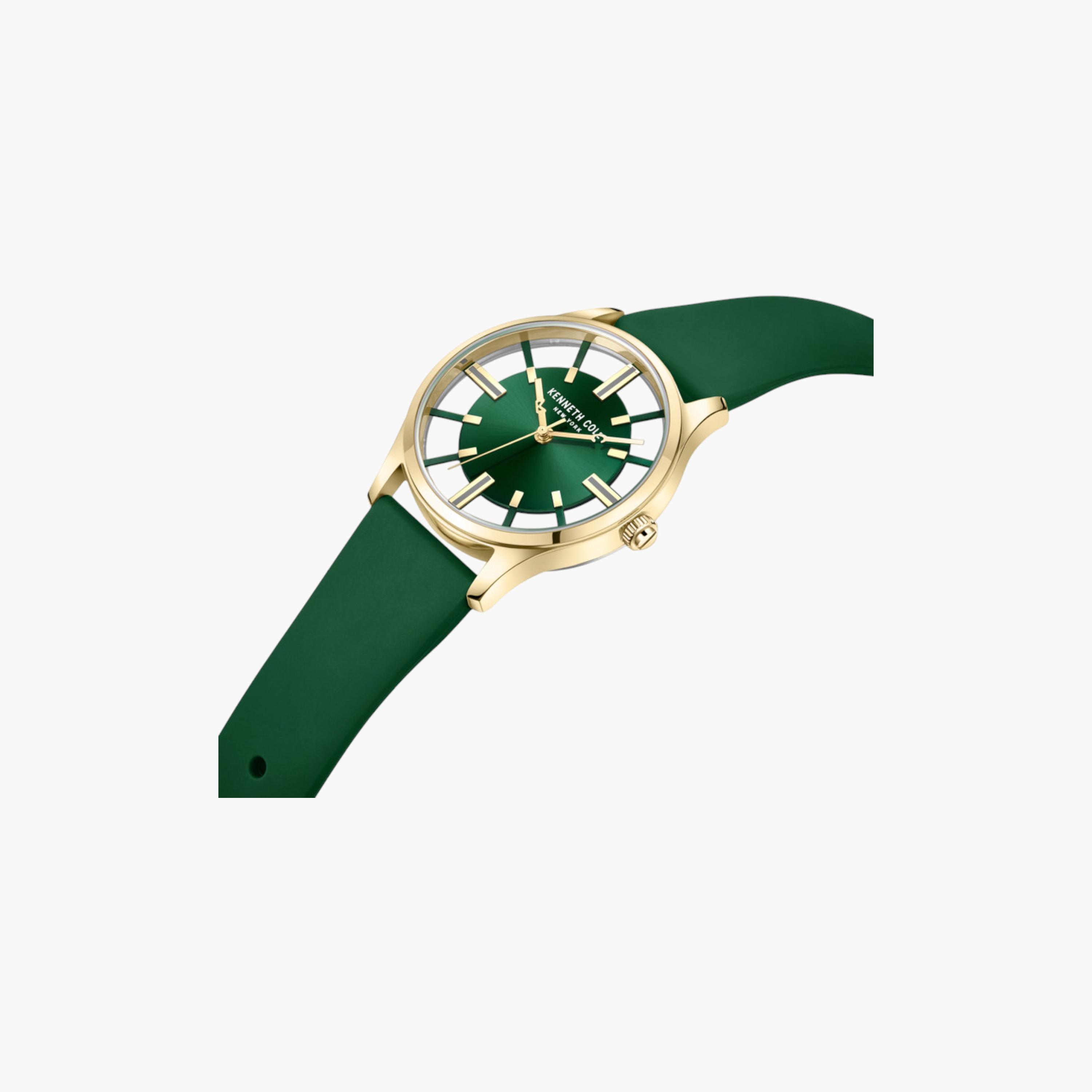Gold-Tone Mesh Green Dial Watch-women-watchesandjewellery-watches-image-5
