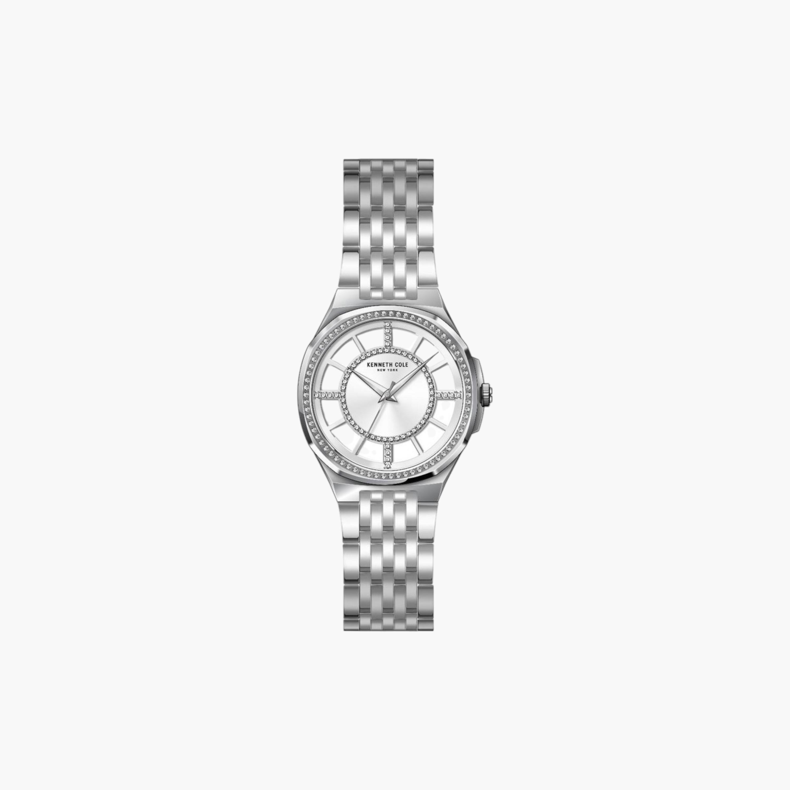 Silver Dial Stainless Steel Ladies Watch-women-watchesandjewellery-watches-image-1