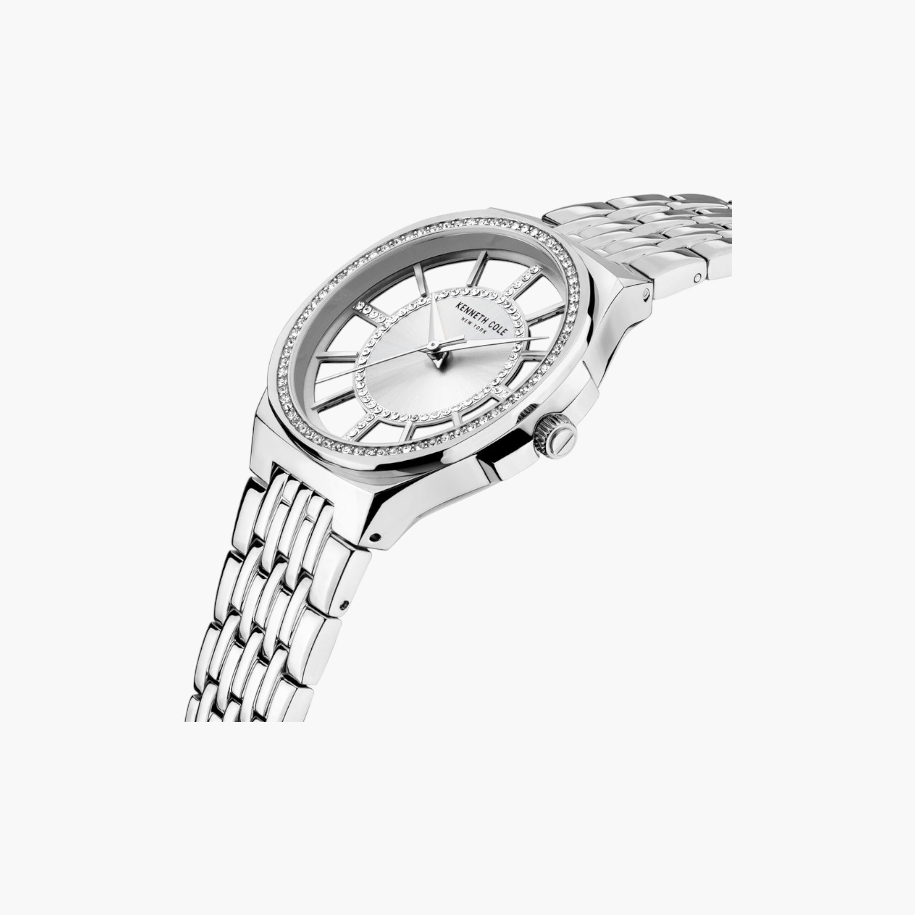 Silver Dial Stainless Steel Ladies Watch-women-watchesandjewellery-watches-image-2