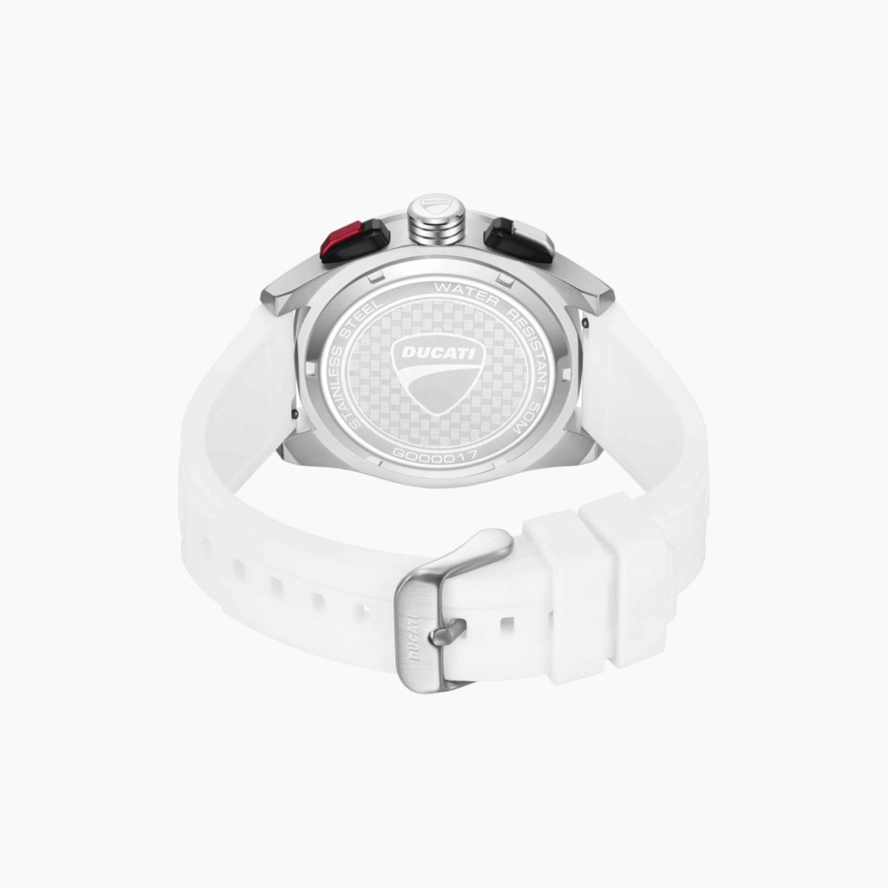 Chronograph Watch White Silicone Strap Men's-men-watchesandjewellery-watches-image-3