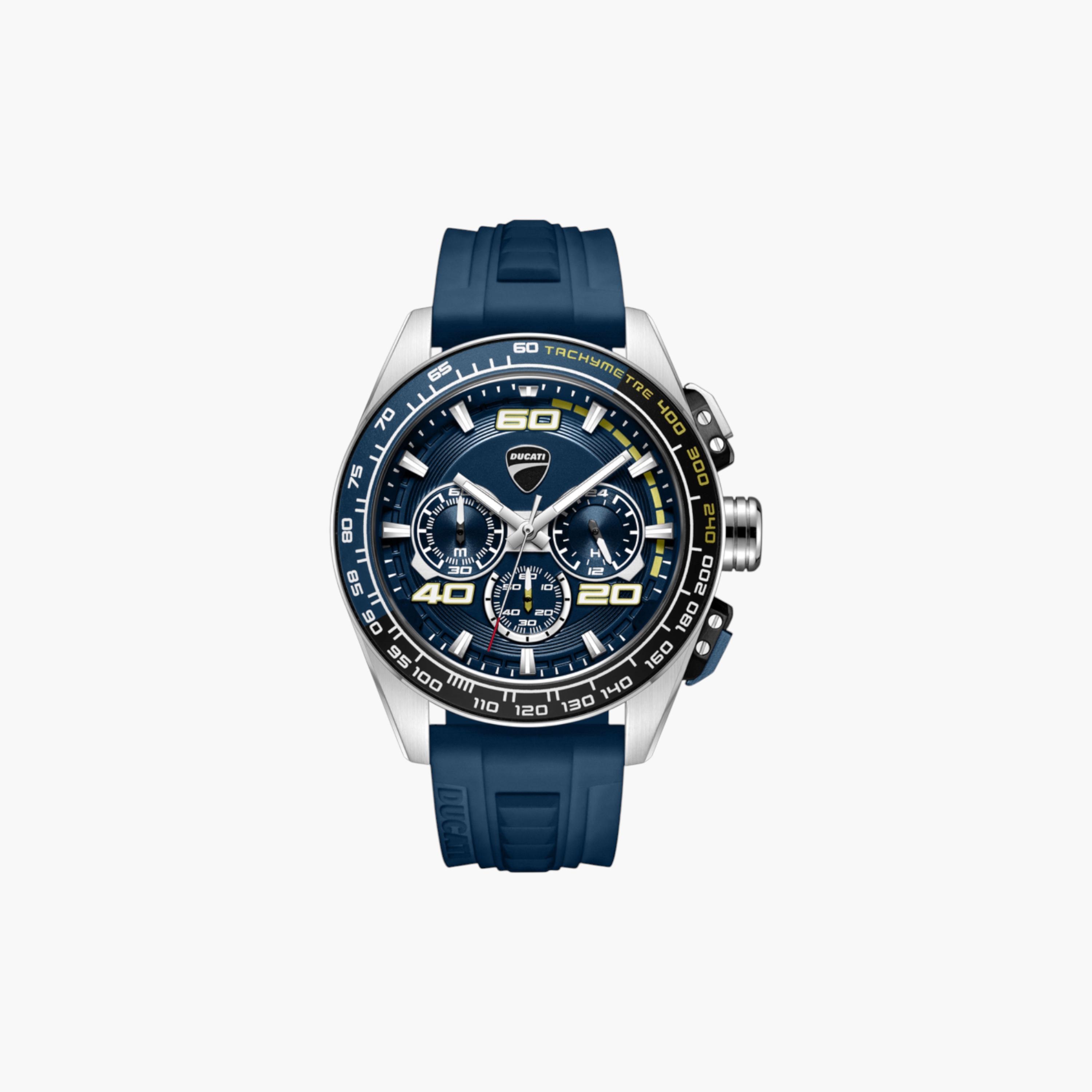 Blue Dial Chronograph Watch, 44mm-men-watchesandjewellery-watches-image-1