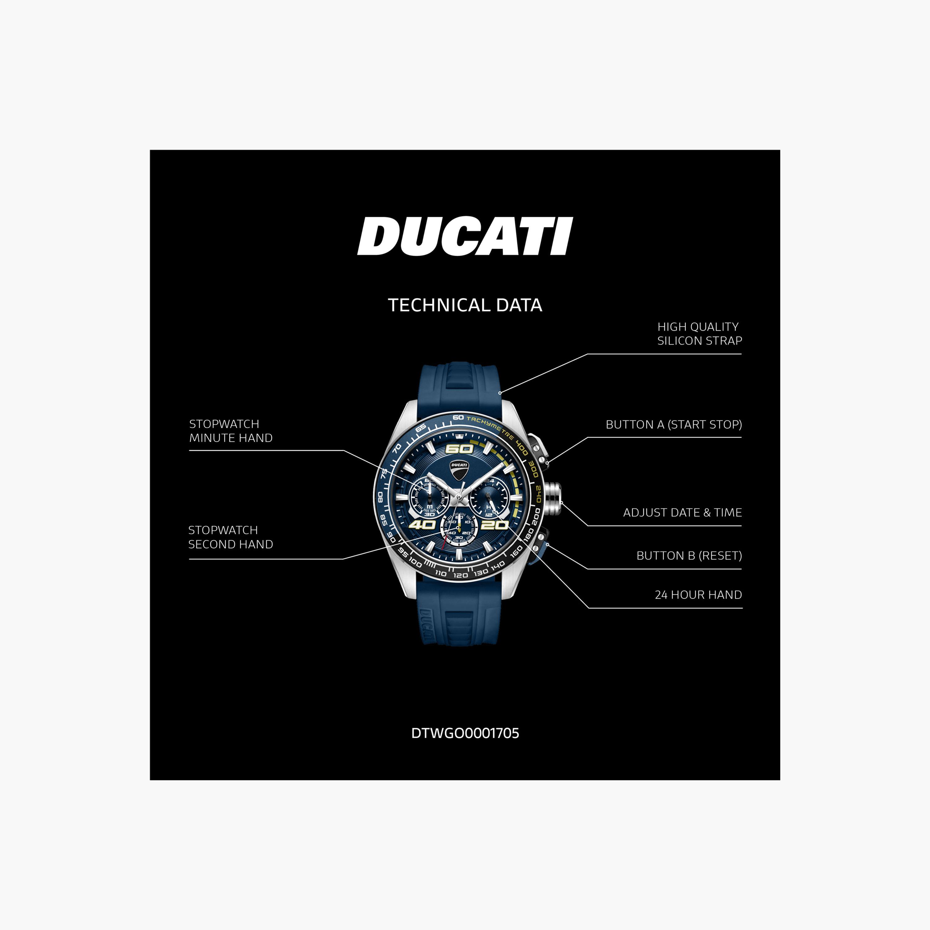 Blue Dial Chronograph Watch, 44mm-men-watchesandjewellery-watches-image-5