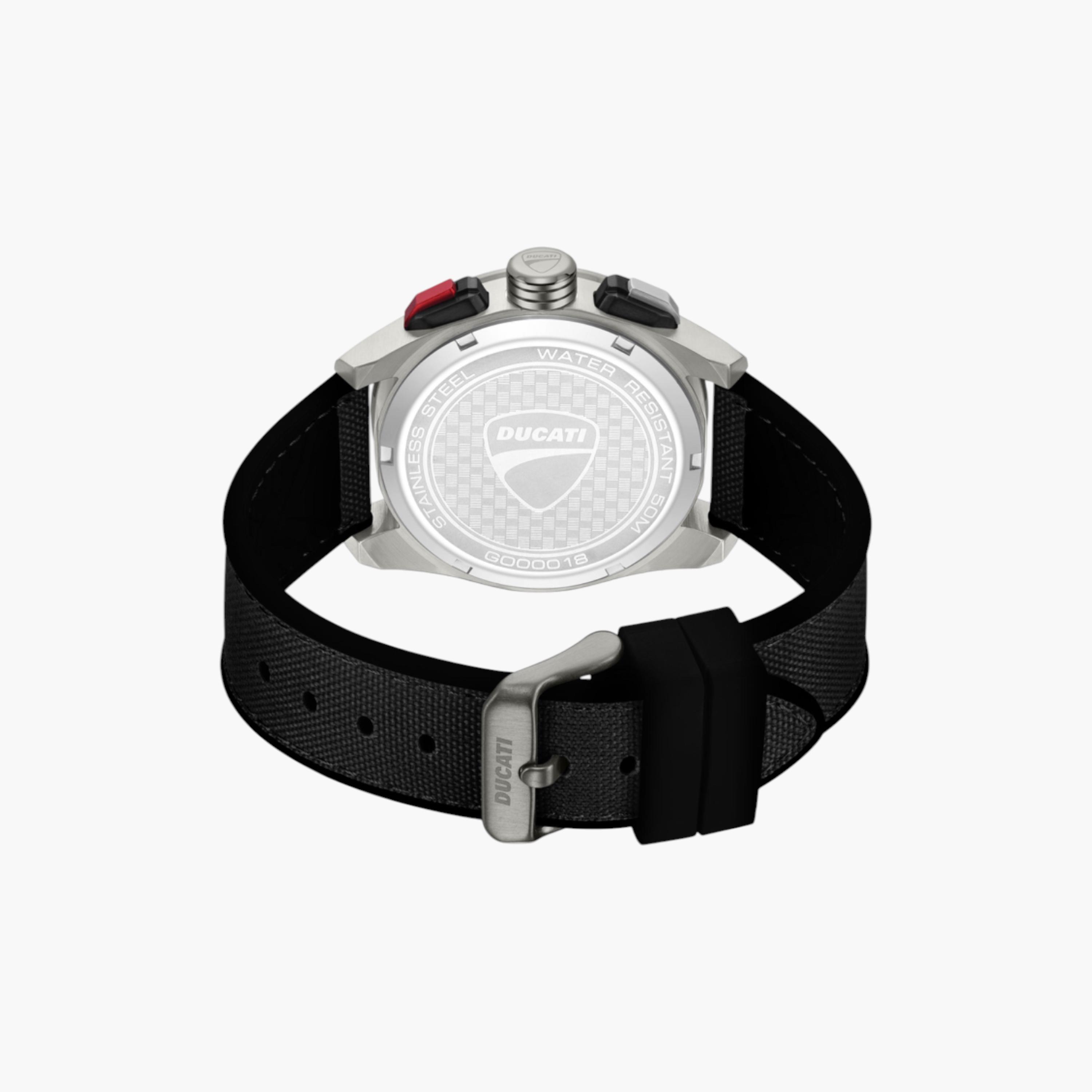 Gunmetal Chronograph Watch Black Strap-men-watchesandjewellery-watches-image-3