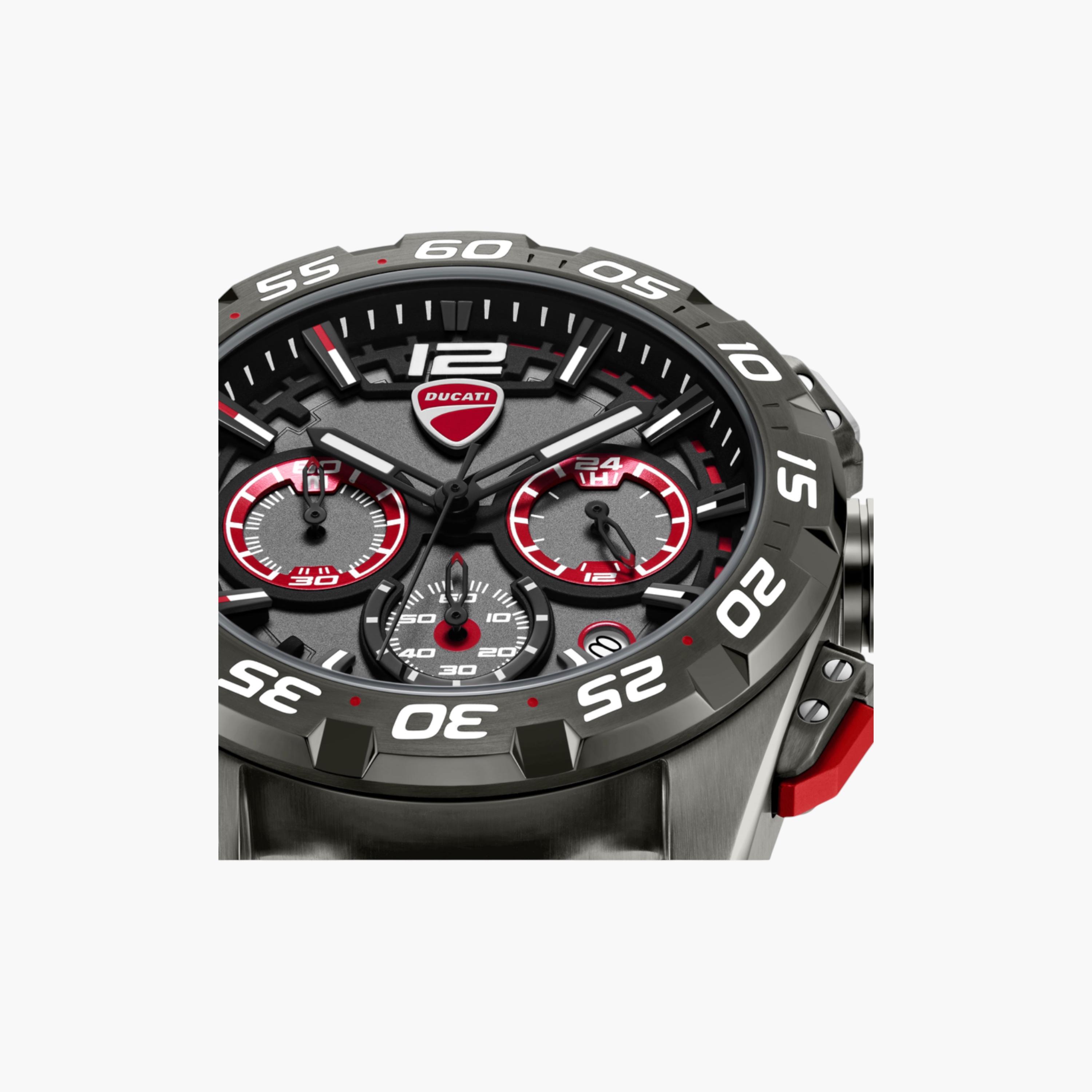 Gunmetal Chronograph Watch Black Strap-men-watchesandjewellery-watches-image-4