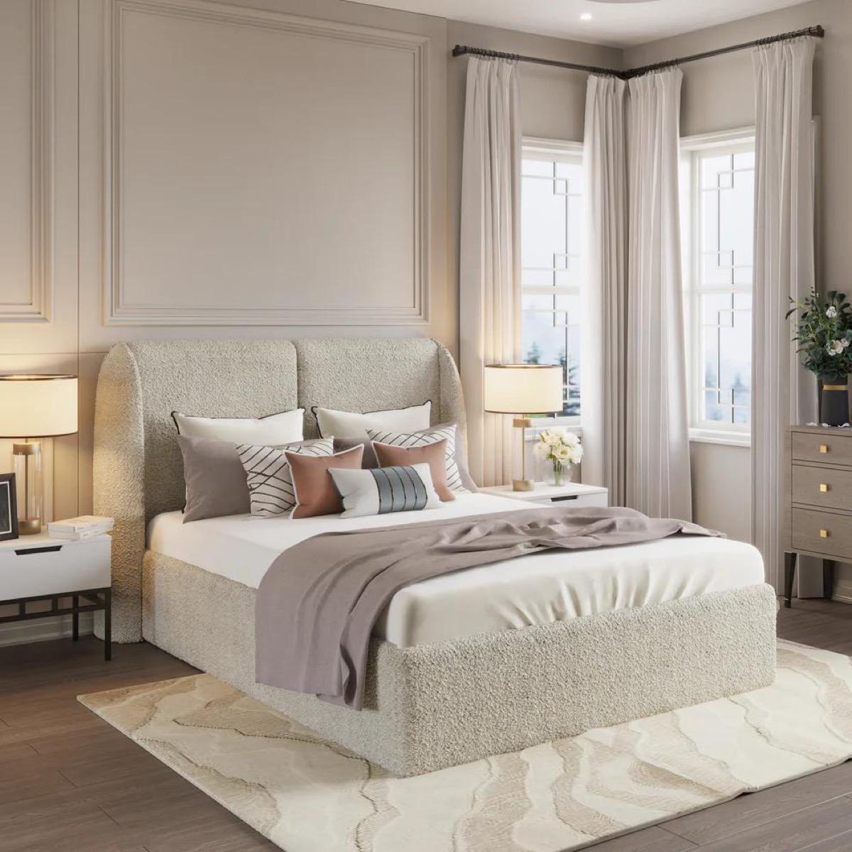 Pebble King Bed - 180x200 cm