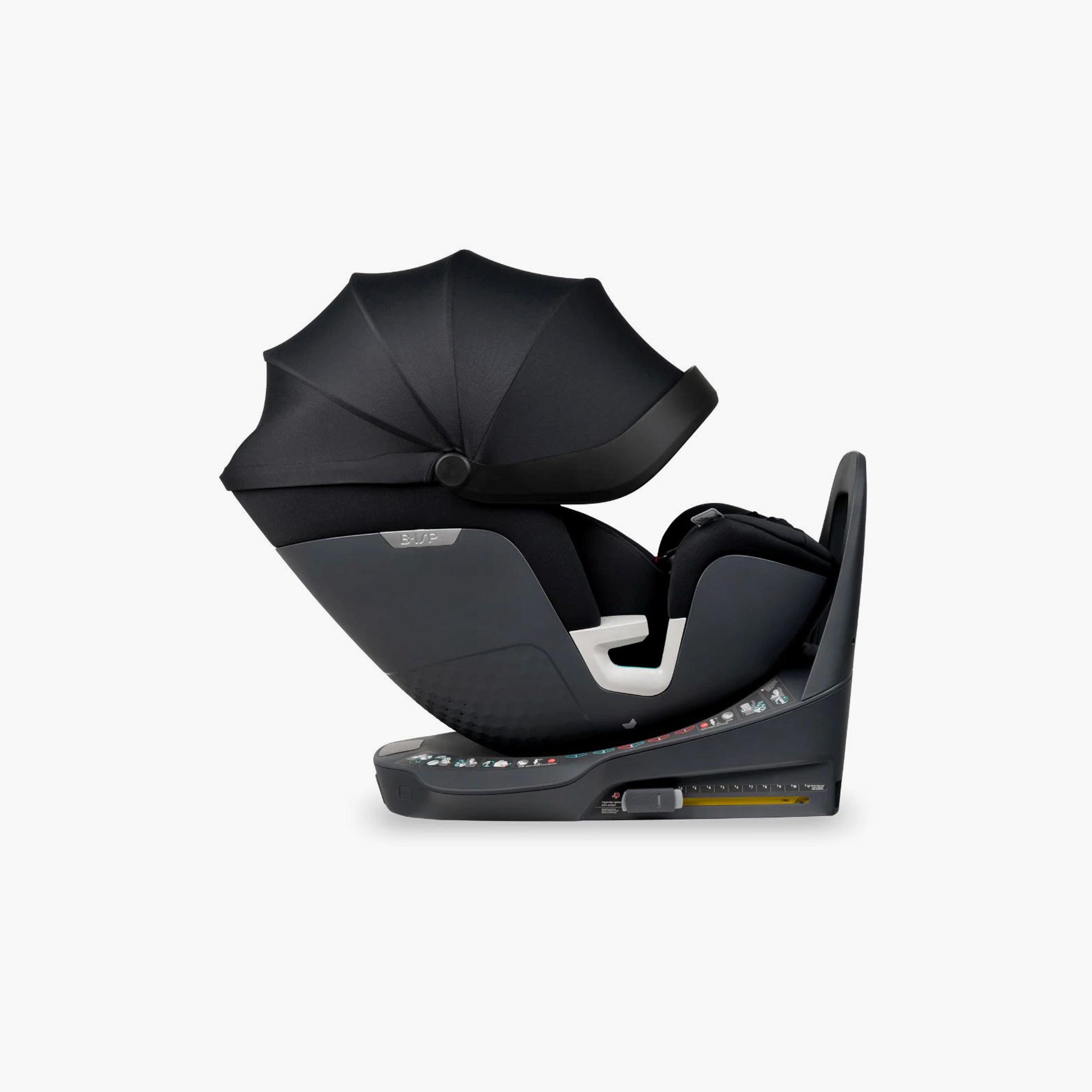 Jikel Venus 360 I-Size Isofix Ventilated Car Seat with Built-in Fan - Black-baby-gear-carseats-image-4
