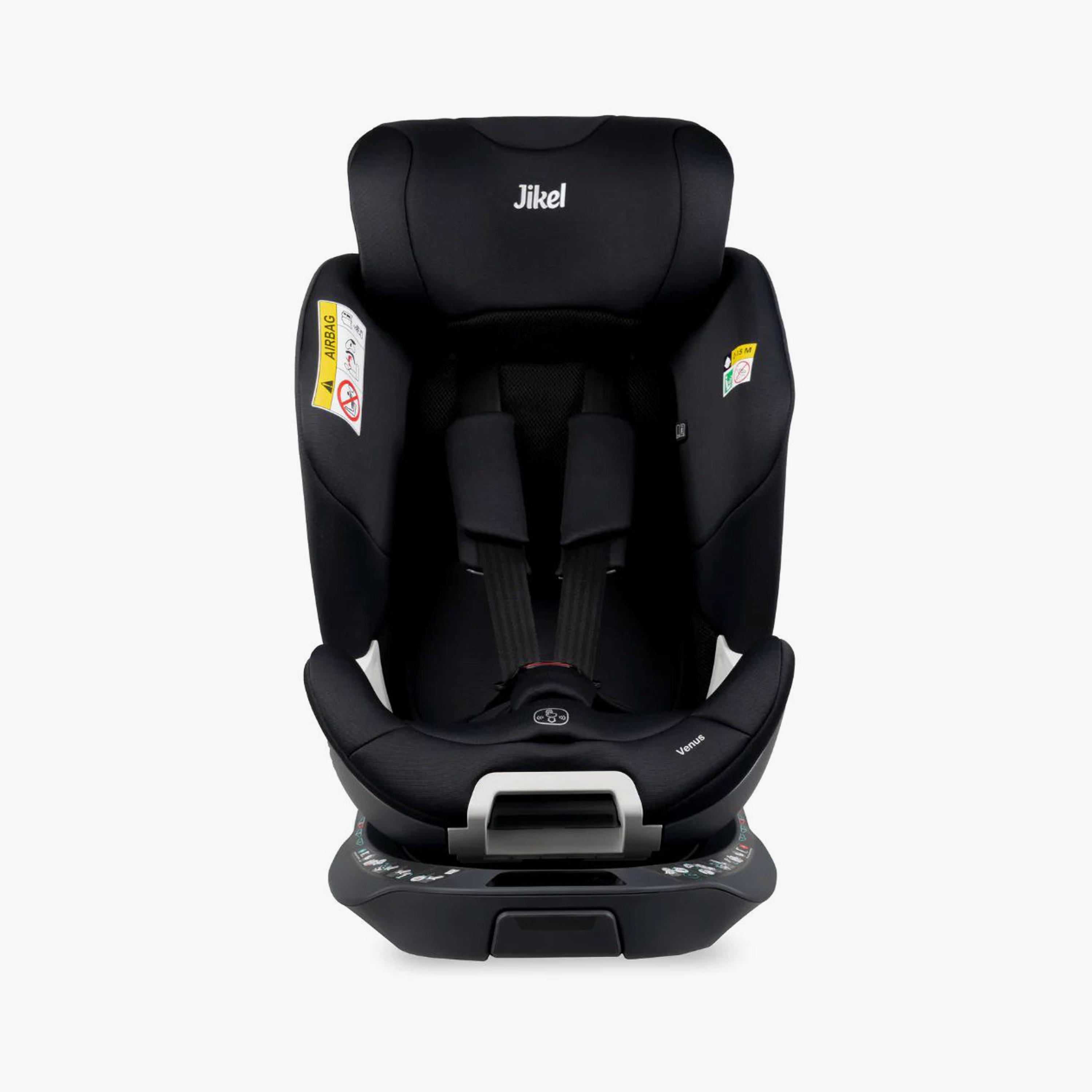 Jikel Venus 360 I-Size Isofix Ventilated Car Seat with Built-in Fan - Black-baby-gear-carseats-image-7