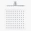 رأس دش مطري مربع - هيسانيت - 8002-40C-household-bathandlaundry-shower-showeraccessories-image-5