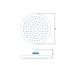 رأس دش مطري دائري - هيسانيت - 4002-2042ABS-household-bathandlaundry-shower-showeraccessories-image-1