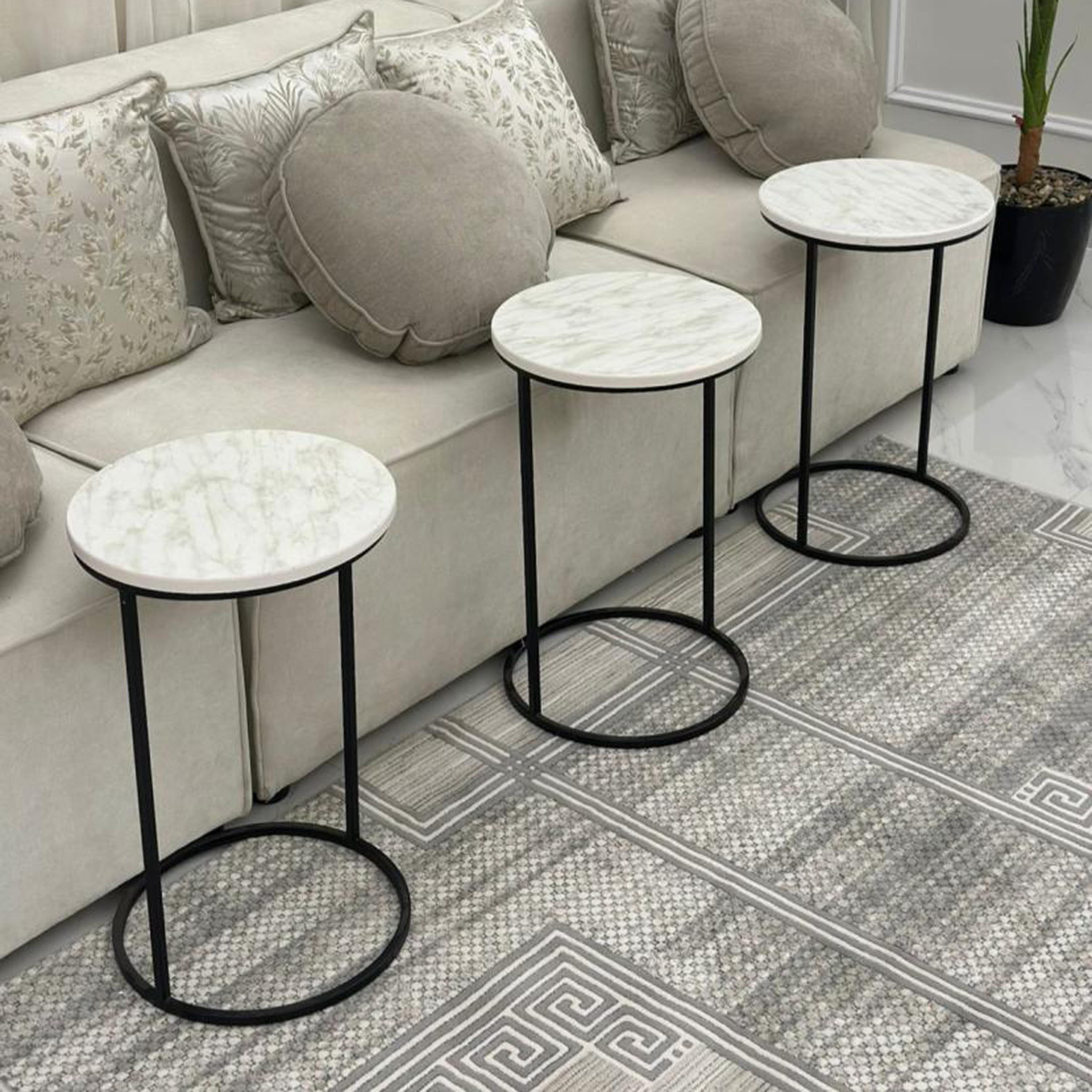 Three-Piece Round Accent Table Set-furniture-livingroom-coffeetables-image-2