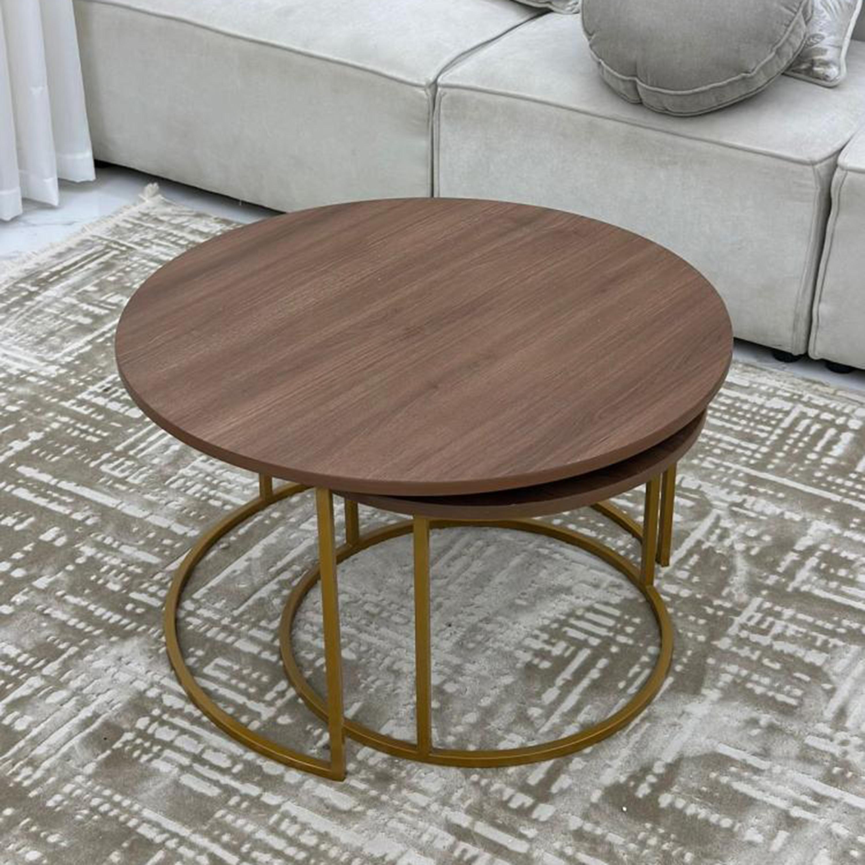 Round Nesting Coffee Tables Wood Top-furniture-livingroom-coffeetables-image-8