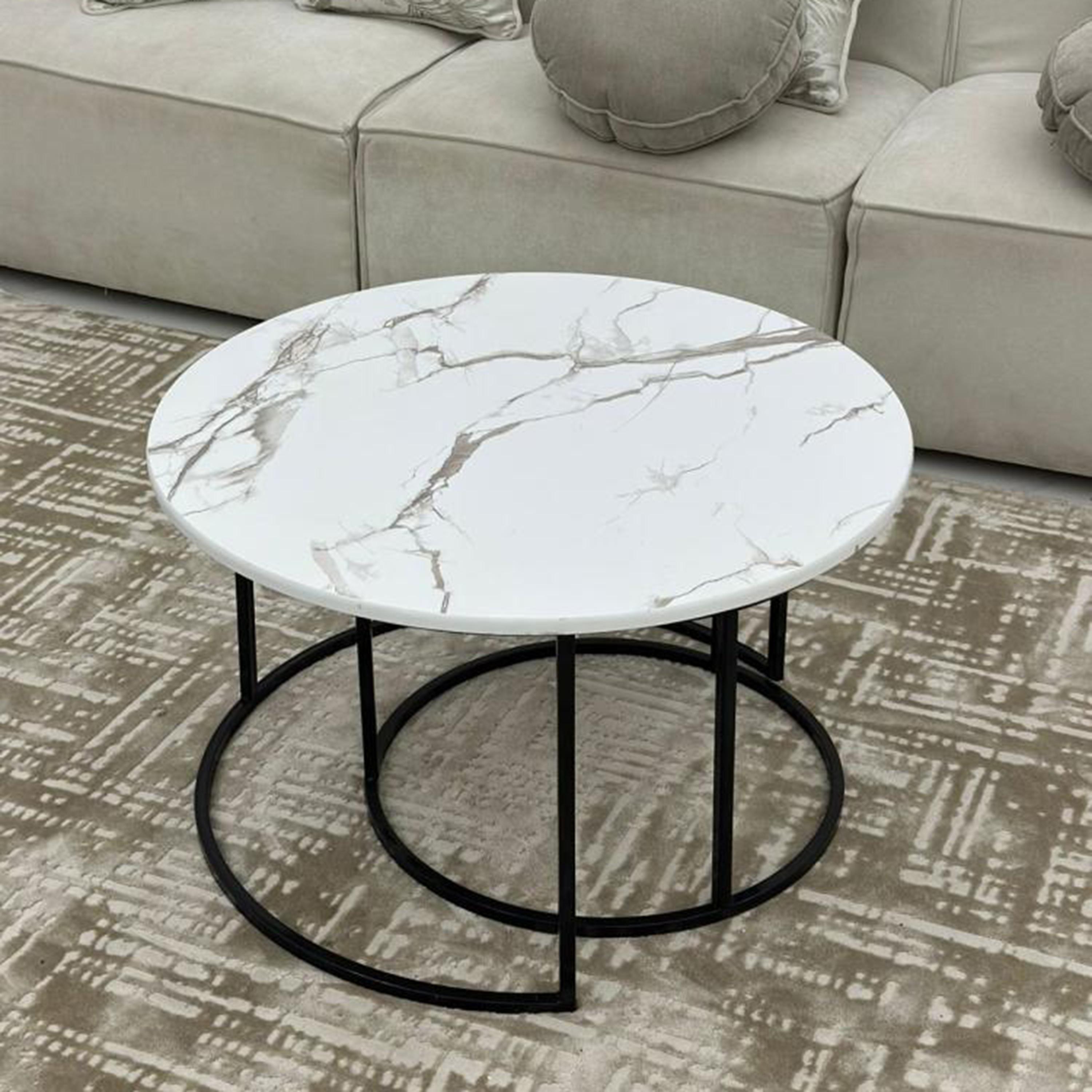 Marble Effect Nesting Coffee Tables-furniture-livingroom-coffeetables-image-4