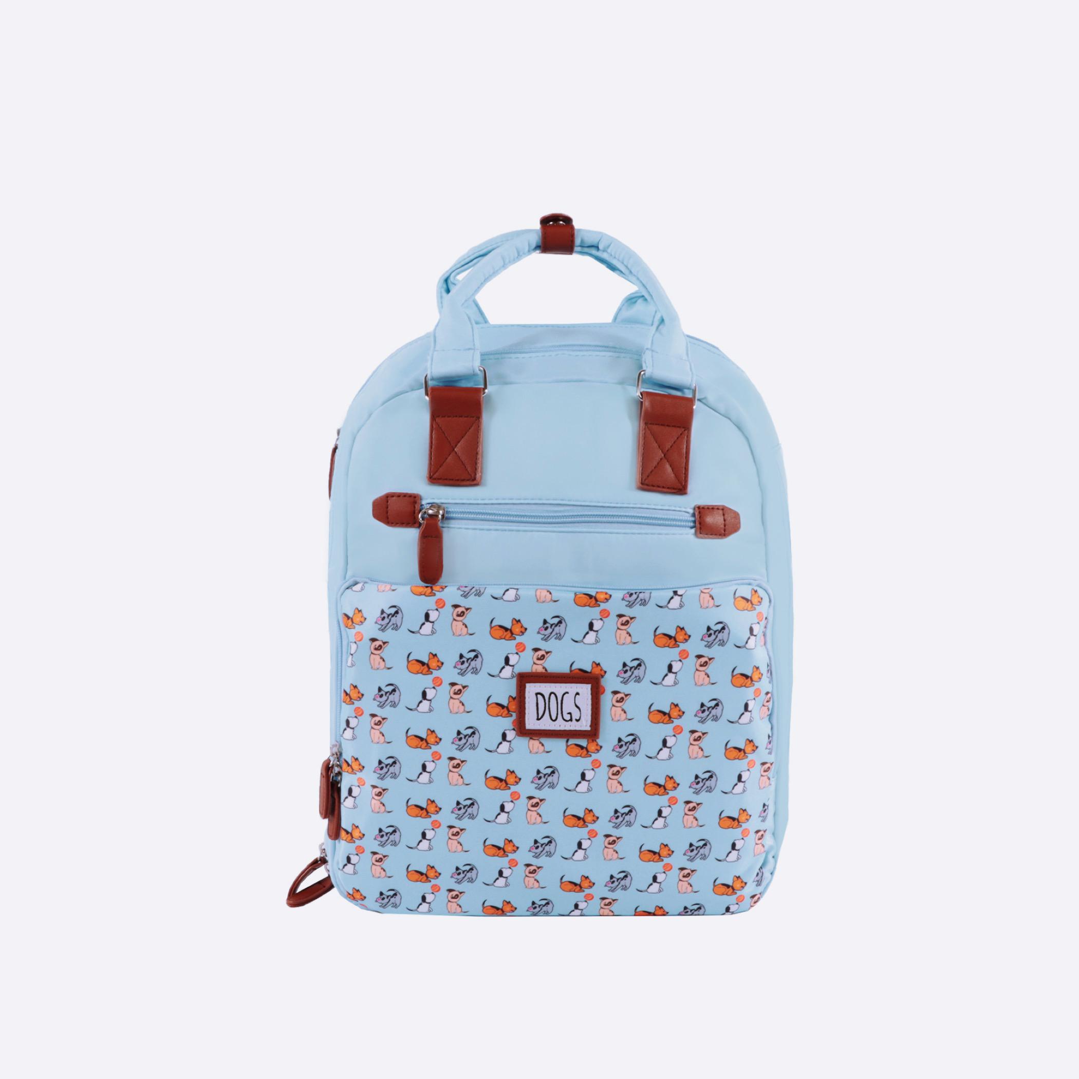 Biggdesign Dogs Laptop Backpack with Adjustable Straps - 30x12x38 cm