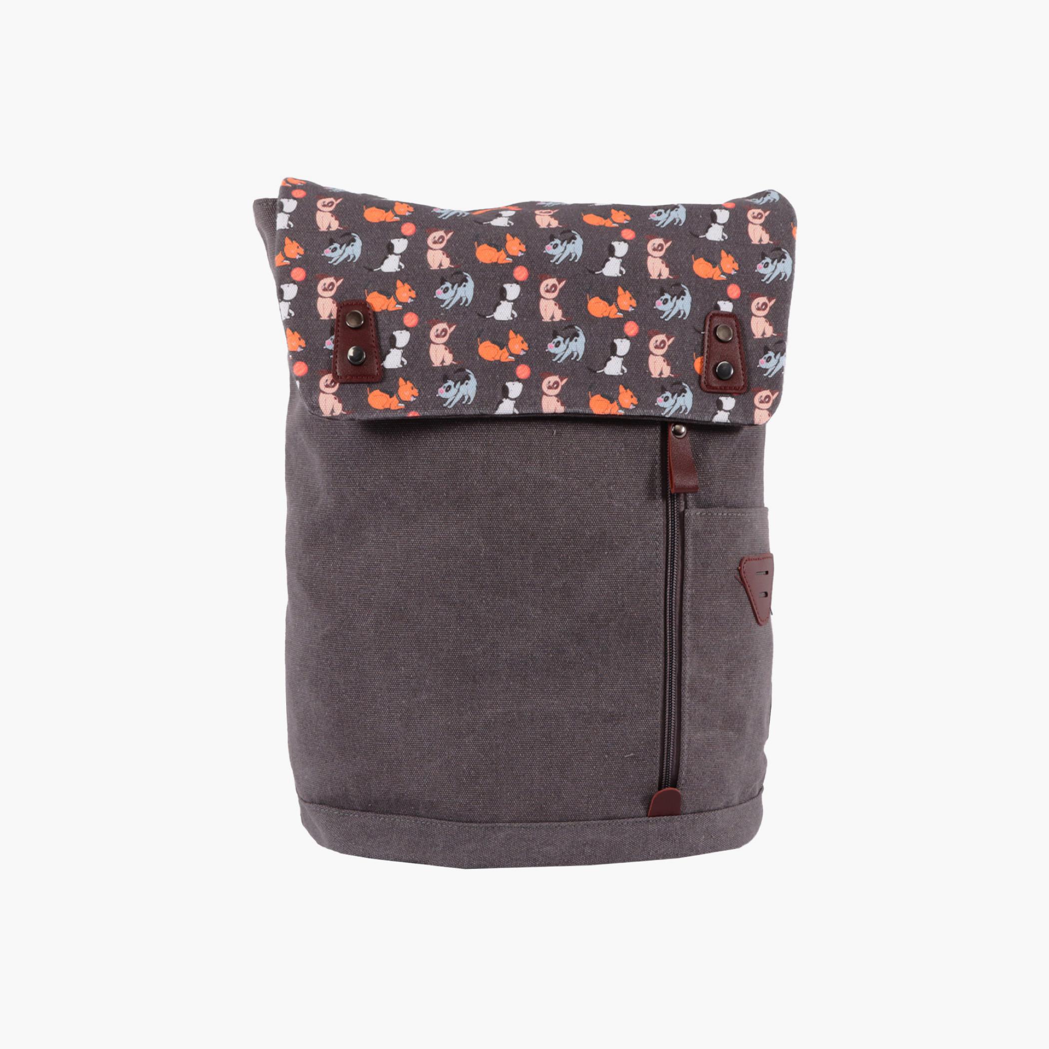 Biggdesign Dogs Vintage Laptop Backpack with Adjustable Straps - 31x18x42 cm