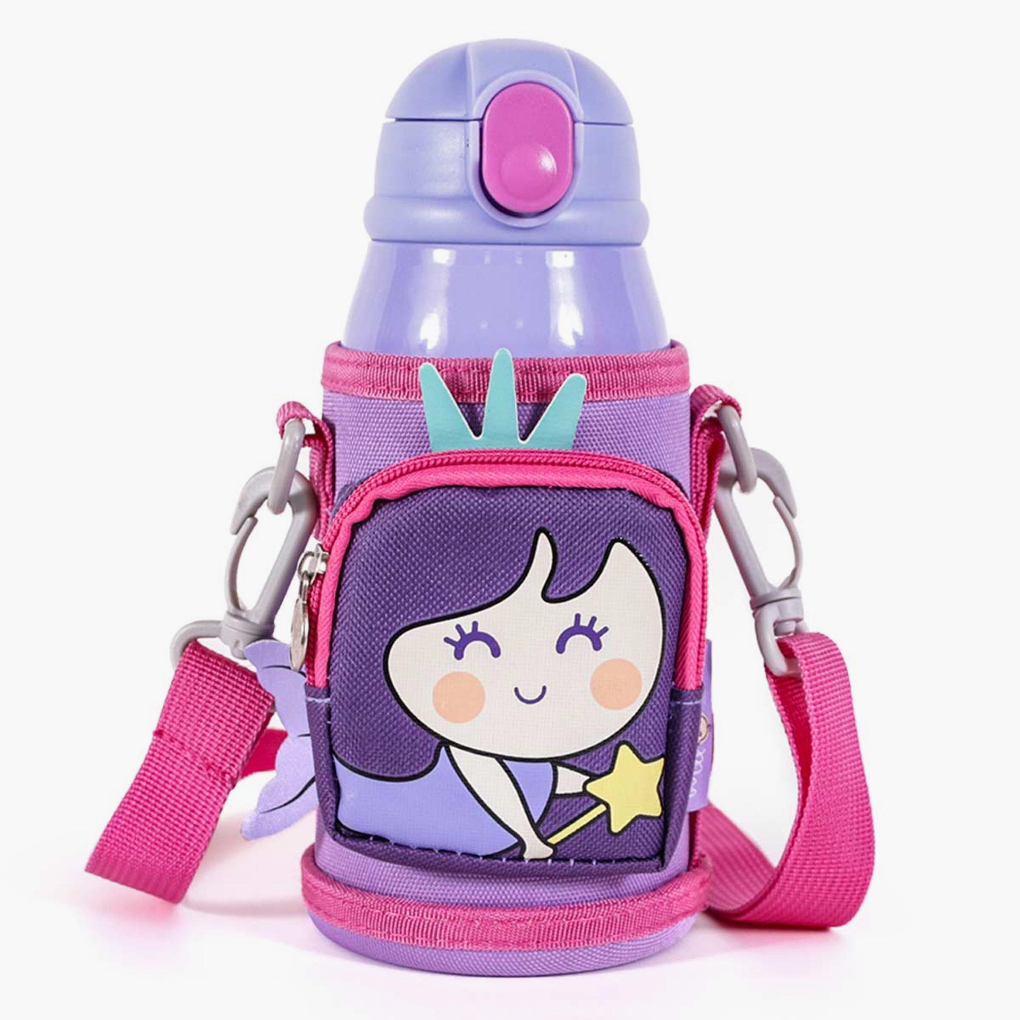 Milk&Moo Mermaid Print Sipper Water Bottle - 550 ml