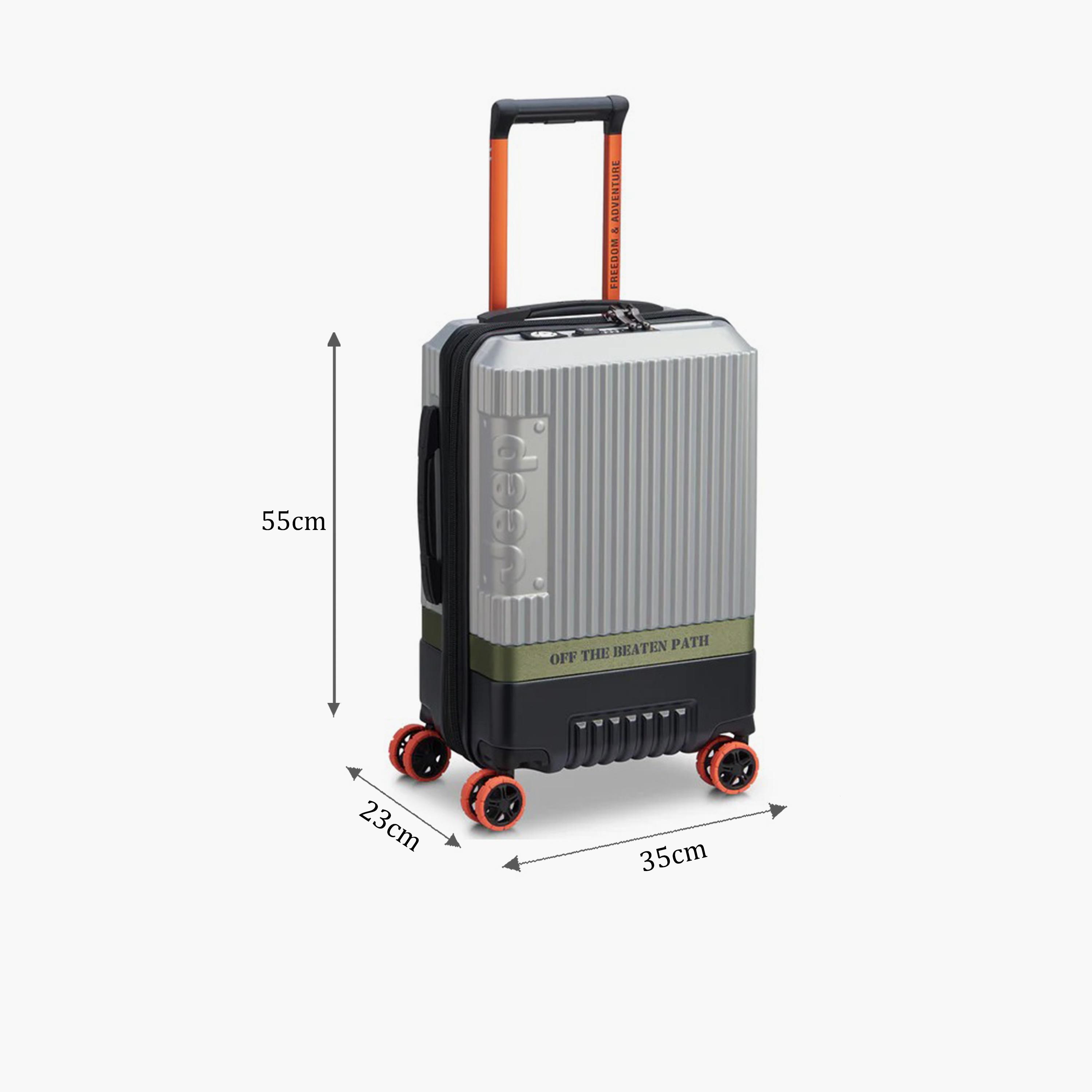 Jeep 55 CM Small Cabin Polycarbonate with AB Hard Sided 4-Wheeler Spinner Trolley Bag with TSA Lock-travel-luggagesandbags-luggage-image-2