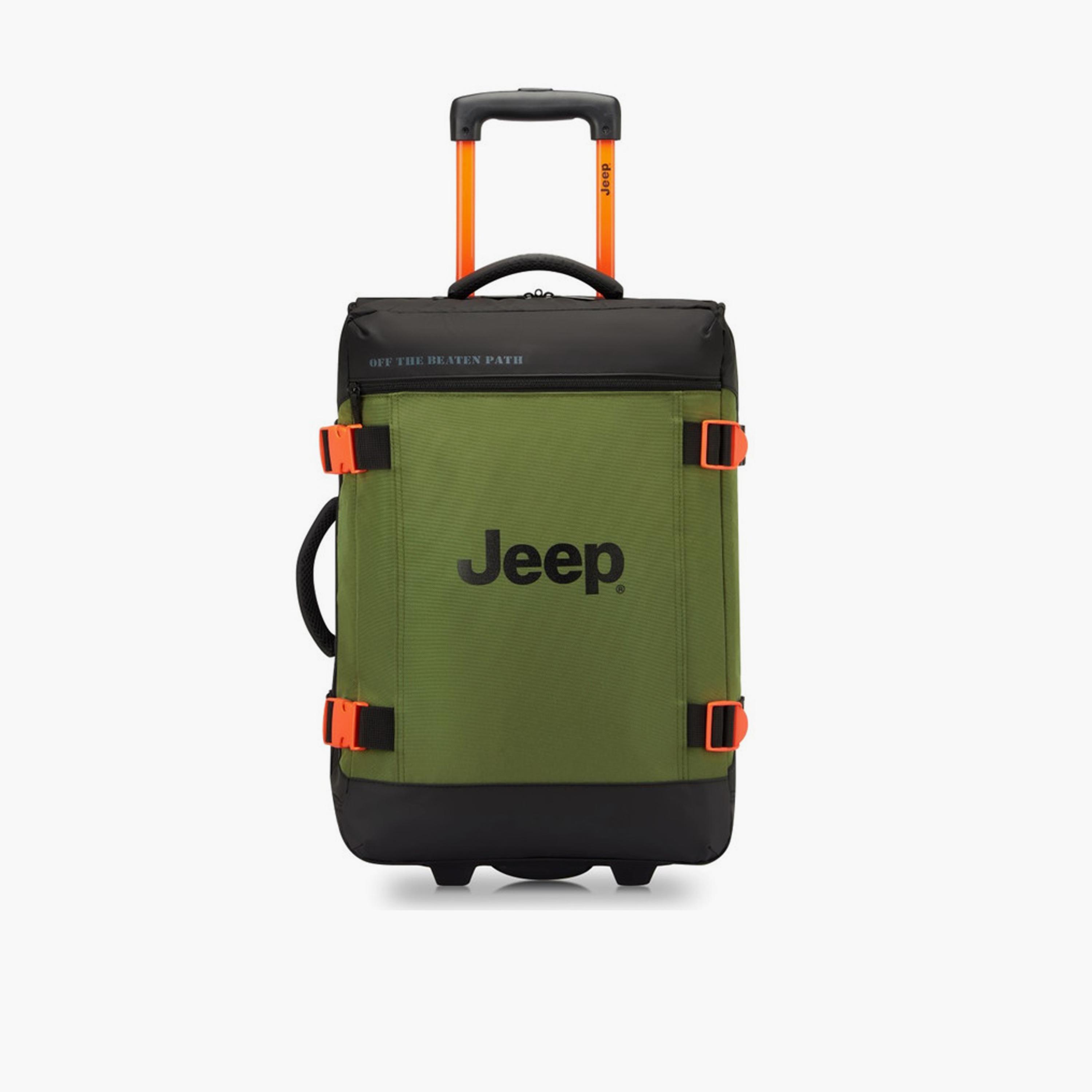 Jeep 55 CM Small Cabin Polyester Soft Sided 2-Wheeler Inline Trolley Bag with Combination Lock-travel-luggagesandbags-luggage-image-1