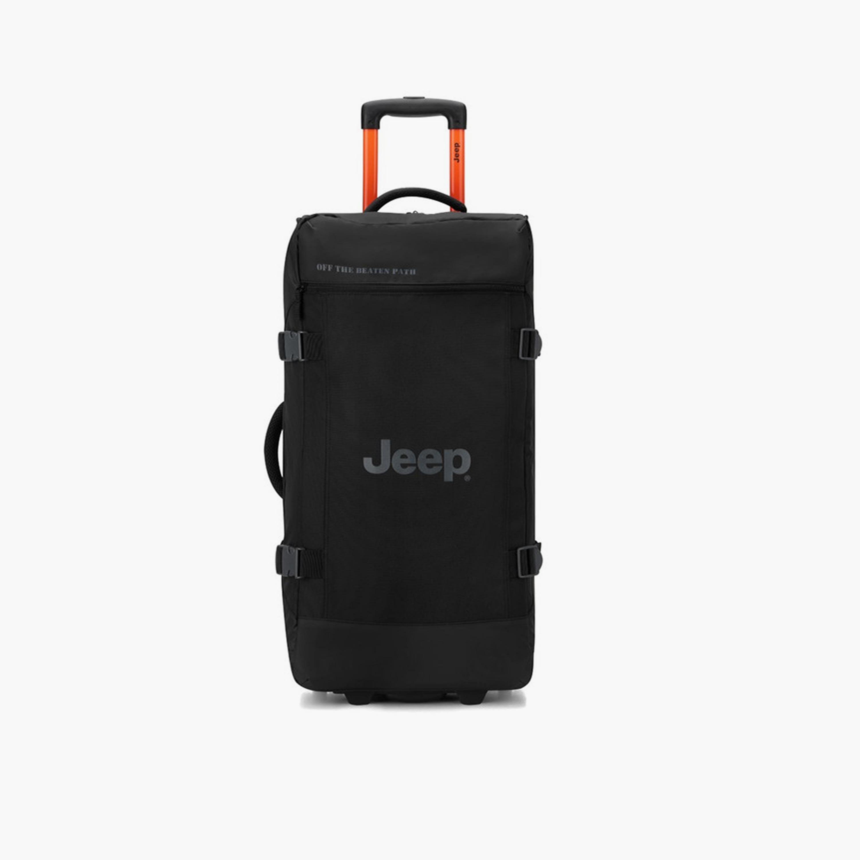 Jeep 73 CM Medium Check In Polyester Soft Sided 2-Wheeler Inline Trolley Bag with Combination Lock-travel-luggagesandbags-luggage-image-1
