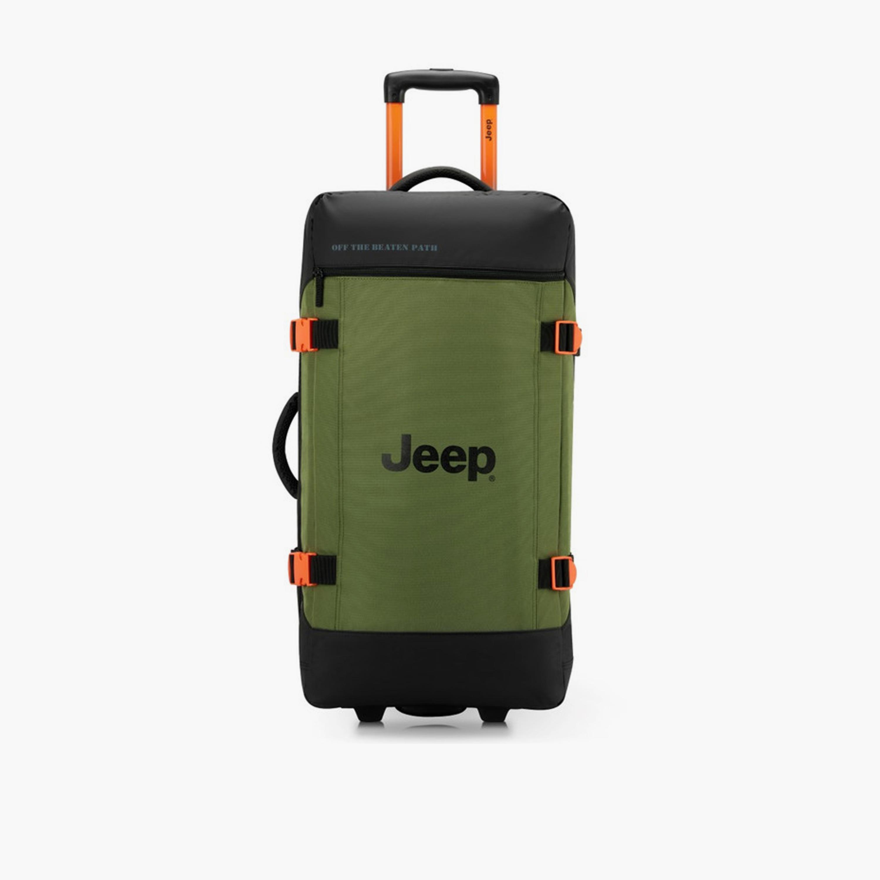 Jeep 73 CM Medium Check In Polyester Soft Sided 2-Wheeler Inline Trolley Bag with Combination Lock-travel-luggagesandbags-luggage-image-1