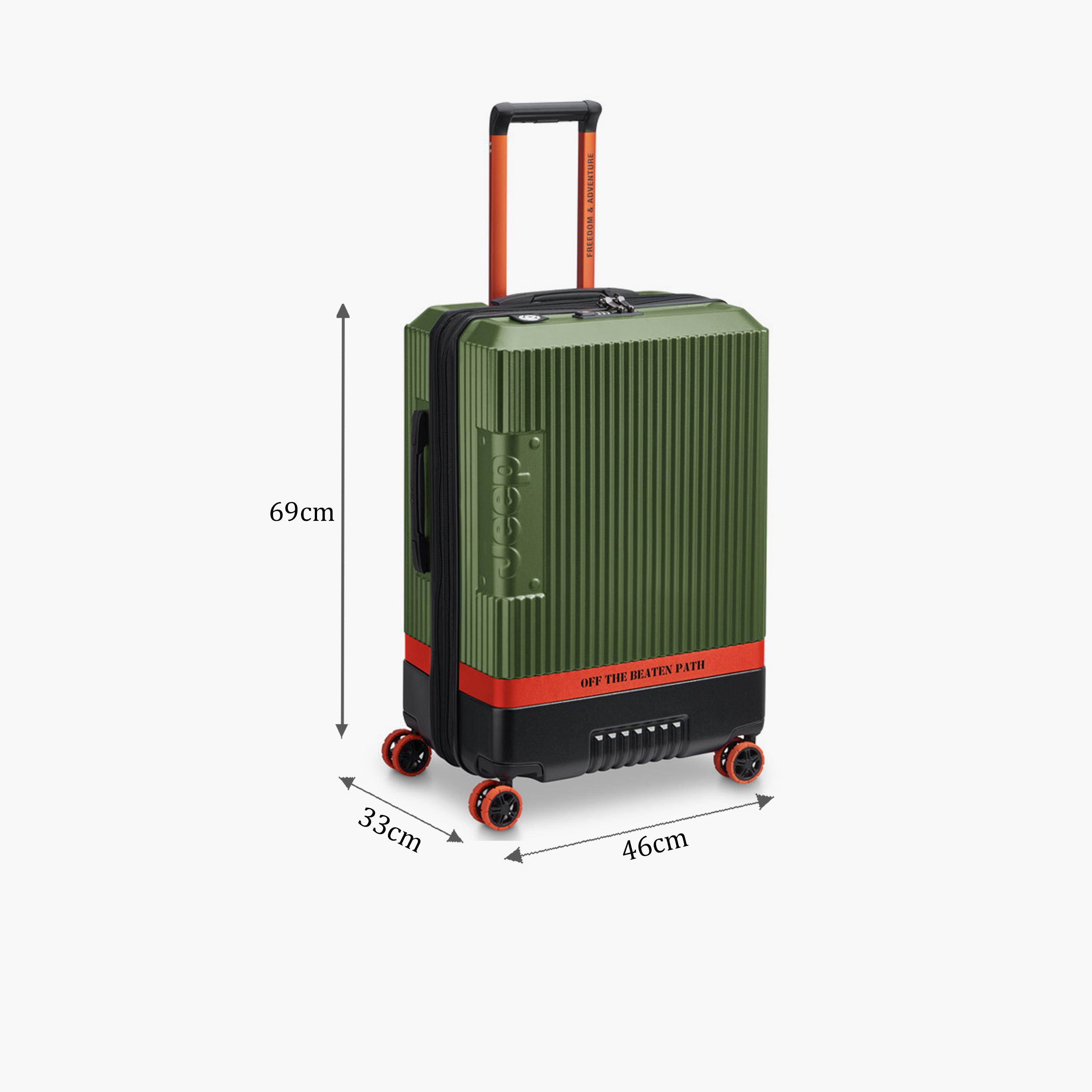 Jeep 69 CM Medium Check In Polycarbonate with AB Hard Sided 4-Wheeler Spinner Trolley Bag with TSA Lock-travel-luggagesandbags-luggage-image-2
