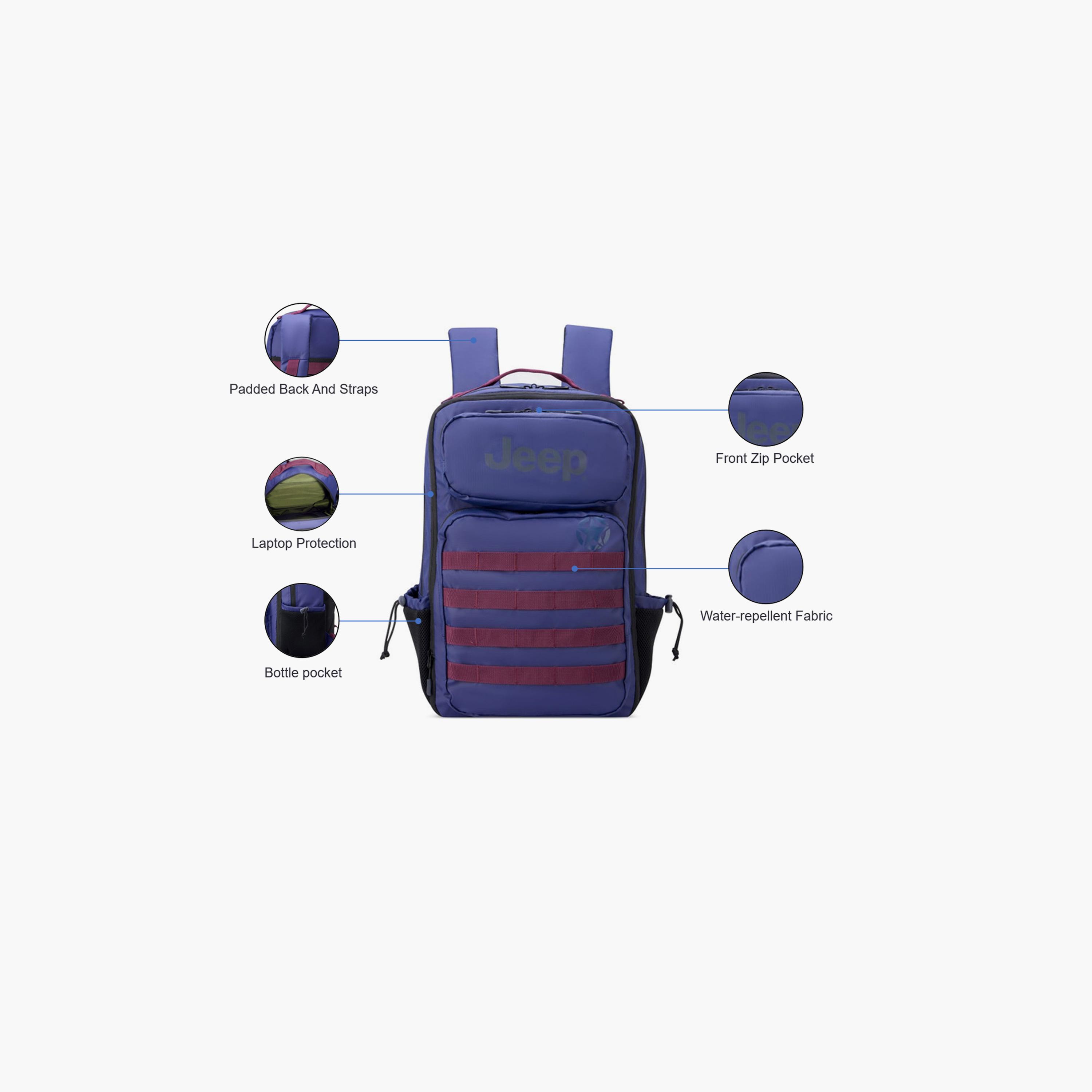 Jeep 39 L | 19.6 Inches Backpack with Adjustable Strap, Polyester | J0274461002-school-bagsandbackpacks-backpacks-image-3