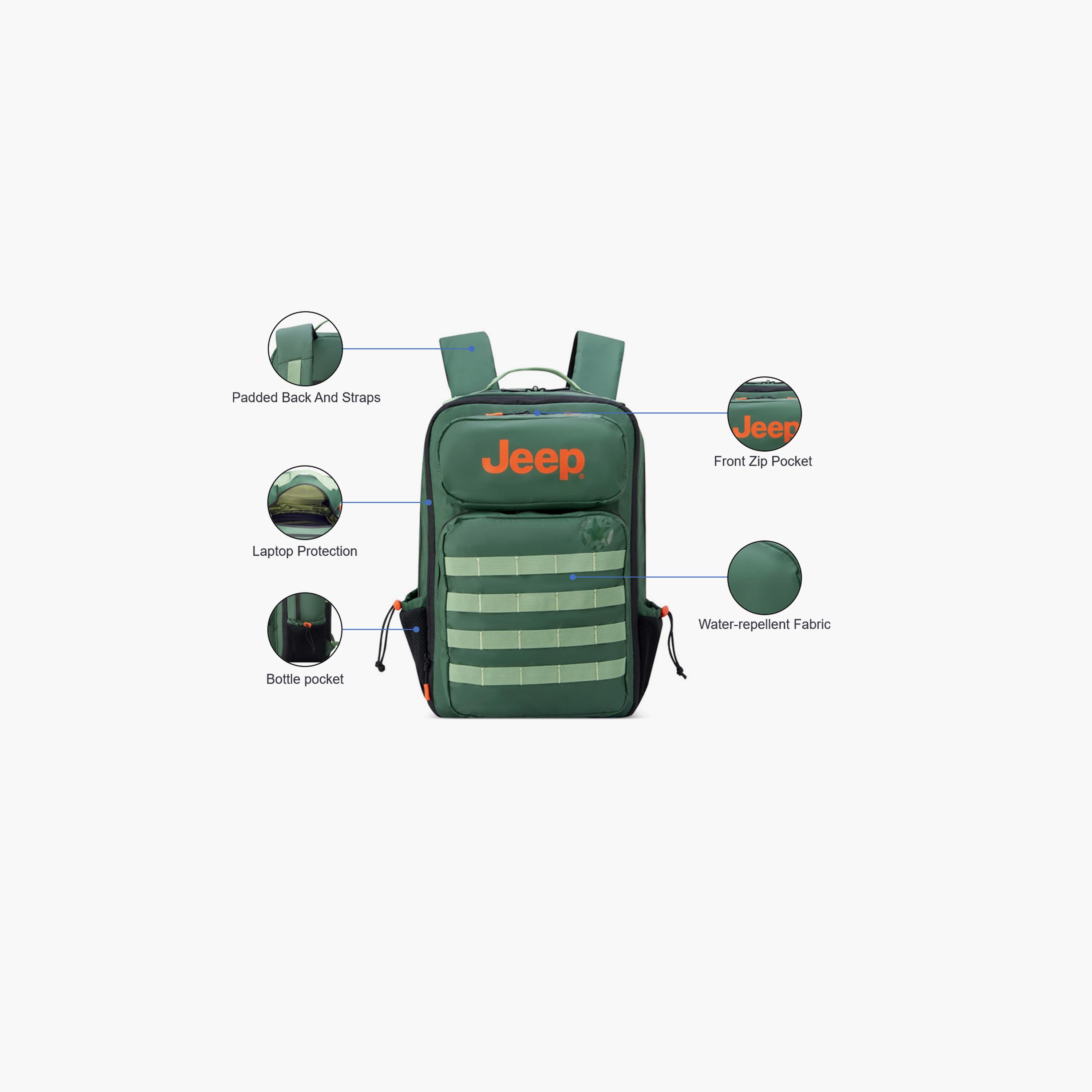 Jeep 39 L | 19.6 Inches Backpack with Adjustable Strap, Polyester | J0274461003-school-bagsandbackpacks-backpacks-image-3