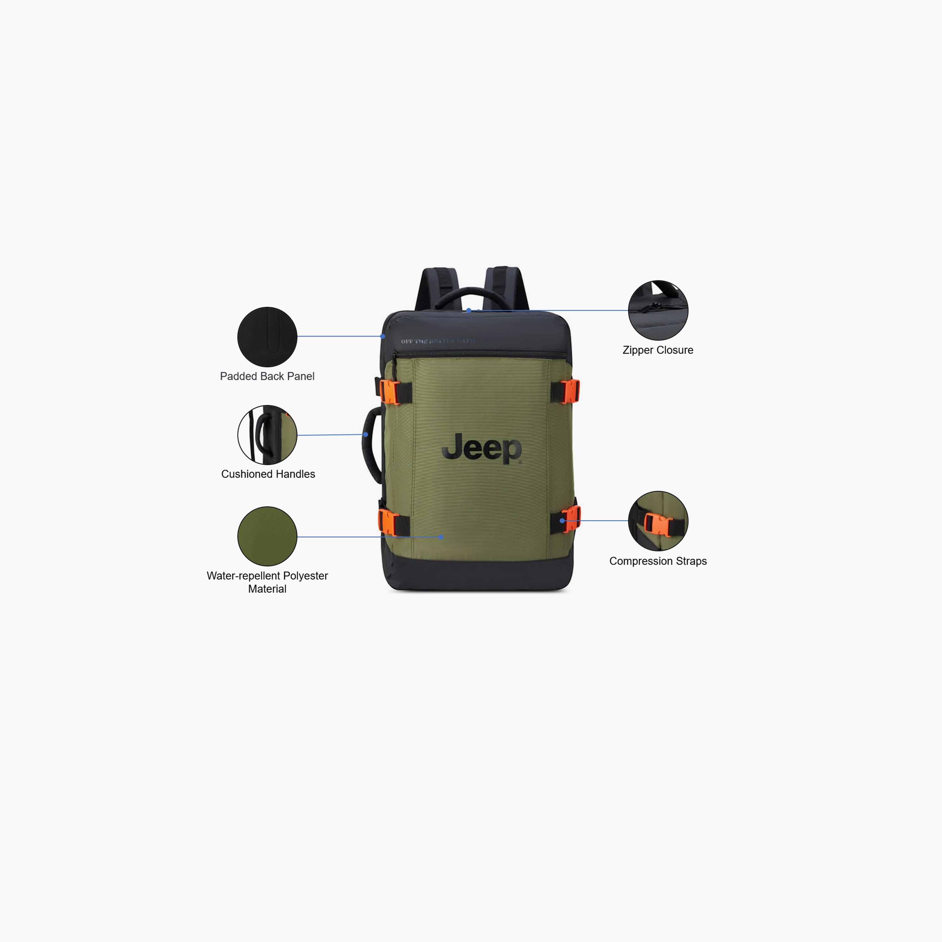 Jeep 47 L | 22.8 Inches Backpack with Adjustable Strap, Polyester | J0374064145-school-bagsandbackpacks-backpacks-image-3