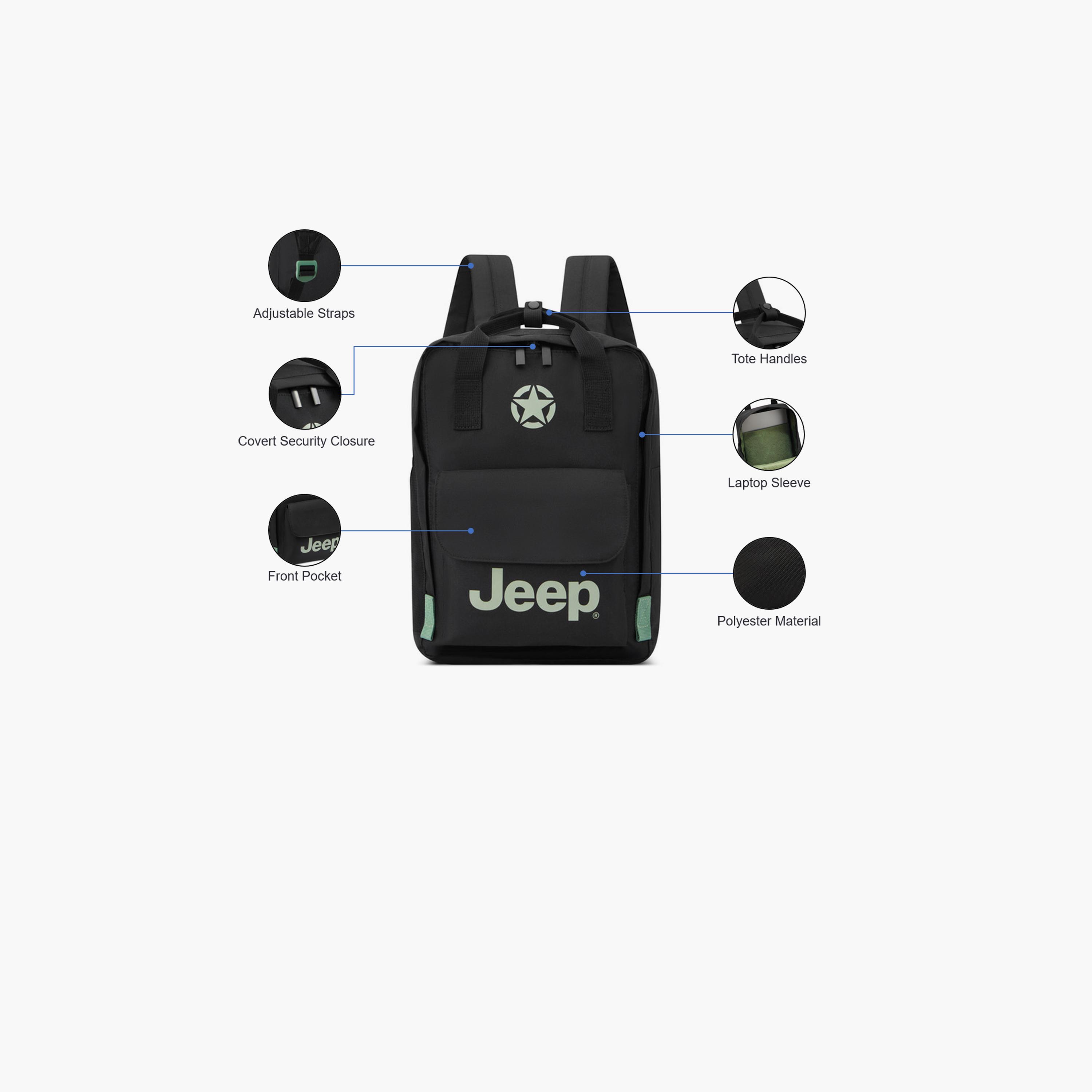 Jeep 39 L | 15.6 Inches Backpack with Adjustable Strap, Polyester | J0374660000-school-bagsandbackpacks-backpacks-image-3