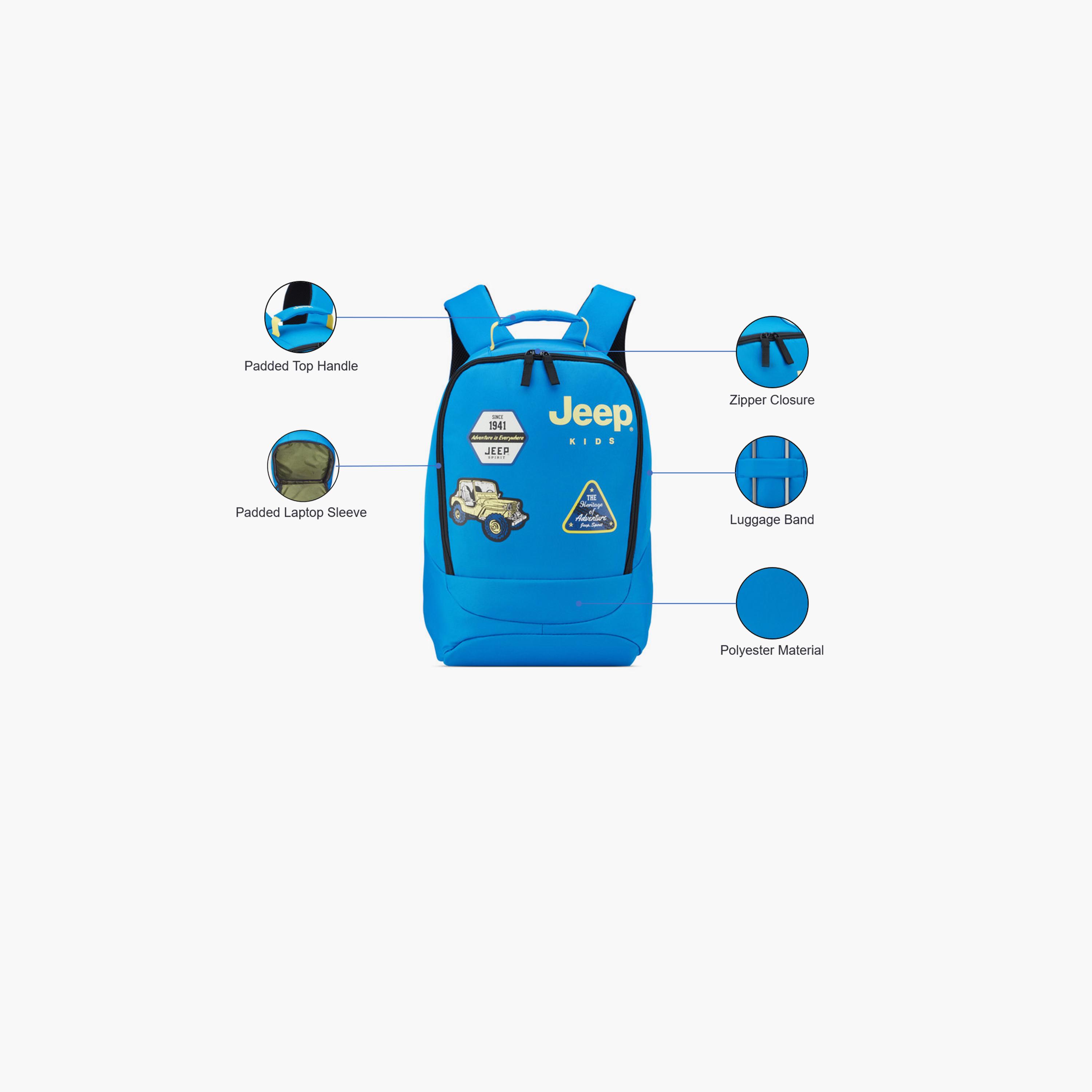 Jeep 21 L | 15.6 Inches Backpack with Adjustable Strap, Polyester | J0374560002-school-bagsandbackpacks-backpacks-image-3